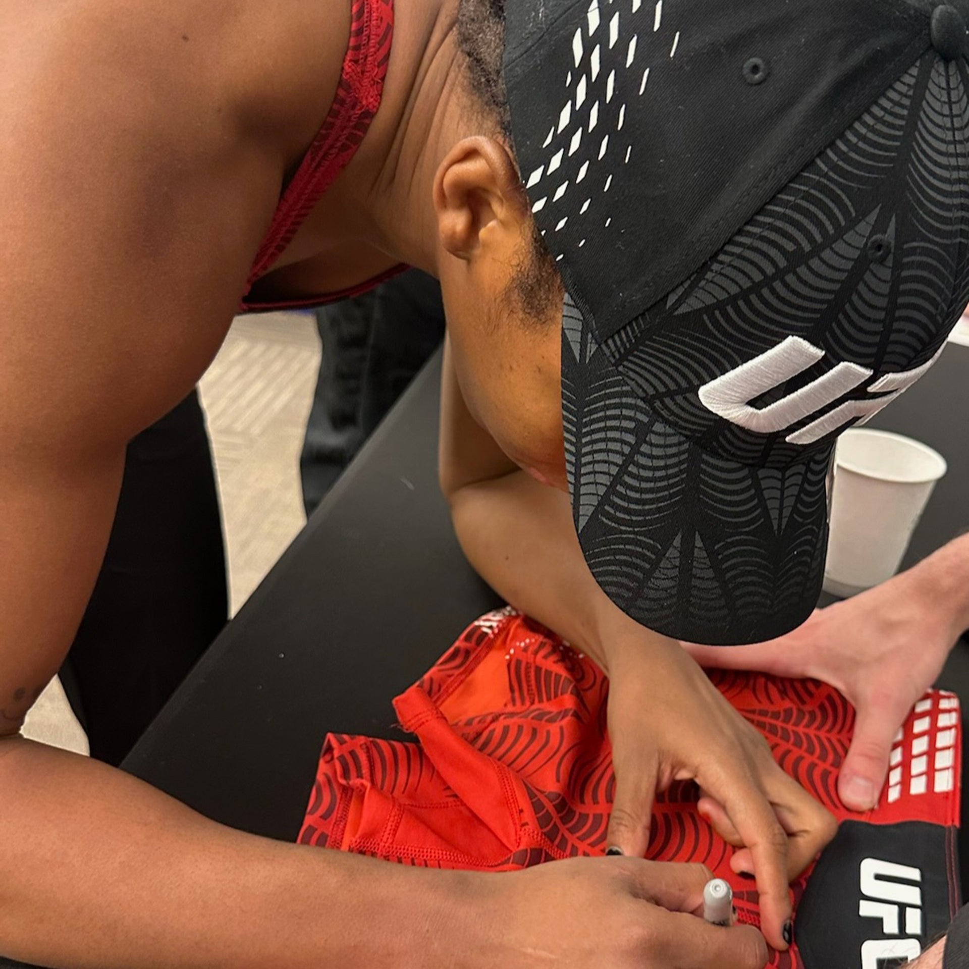 Joselyne Edwards Signed 1-of-1 Fight Worn Shorts UFC Fight Night: Sterling vs Zalal