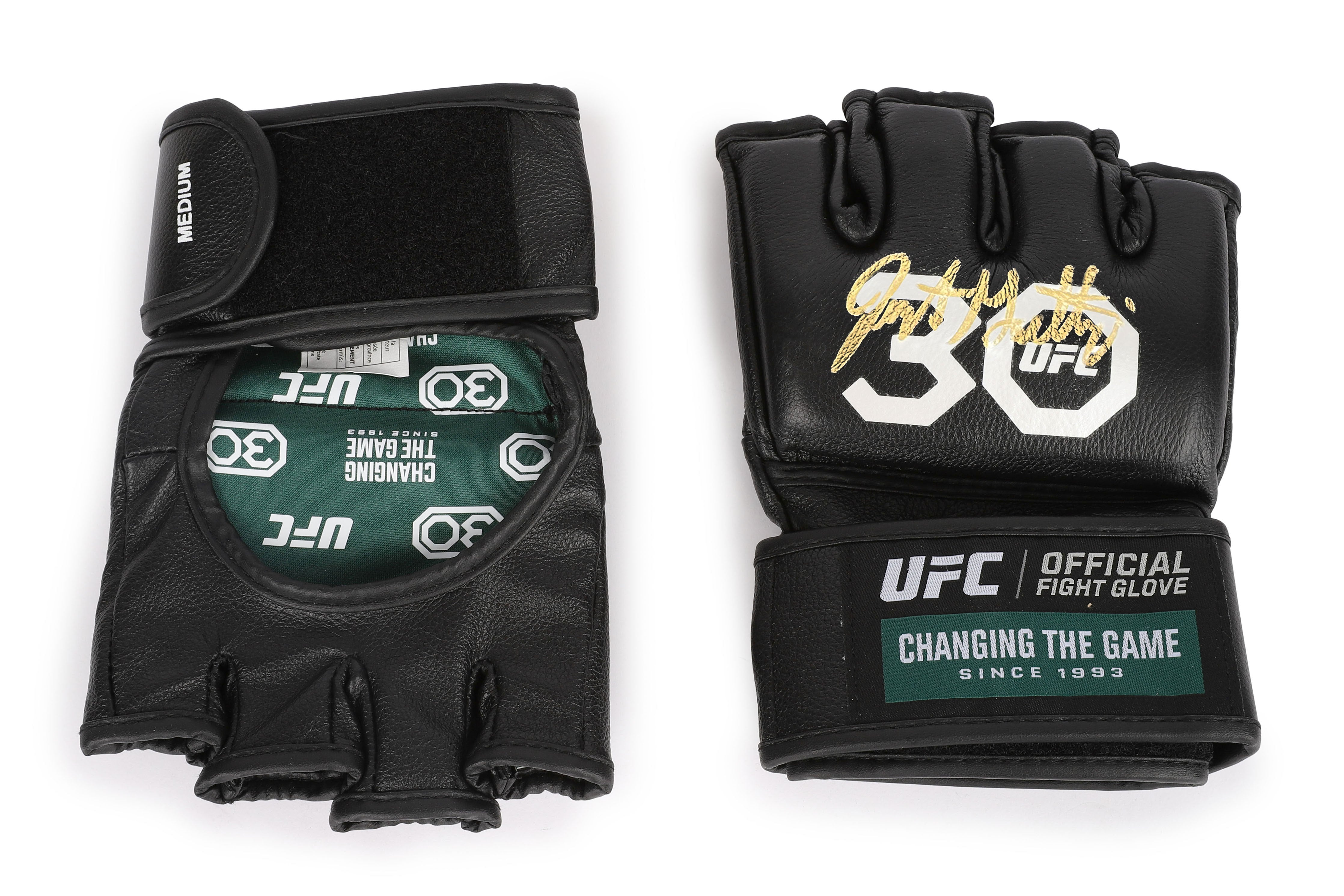 Justin Gaethje Signed Official UFC Gloves - 30th Anniversary Edition