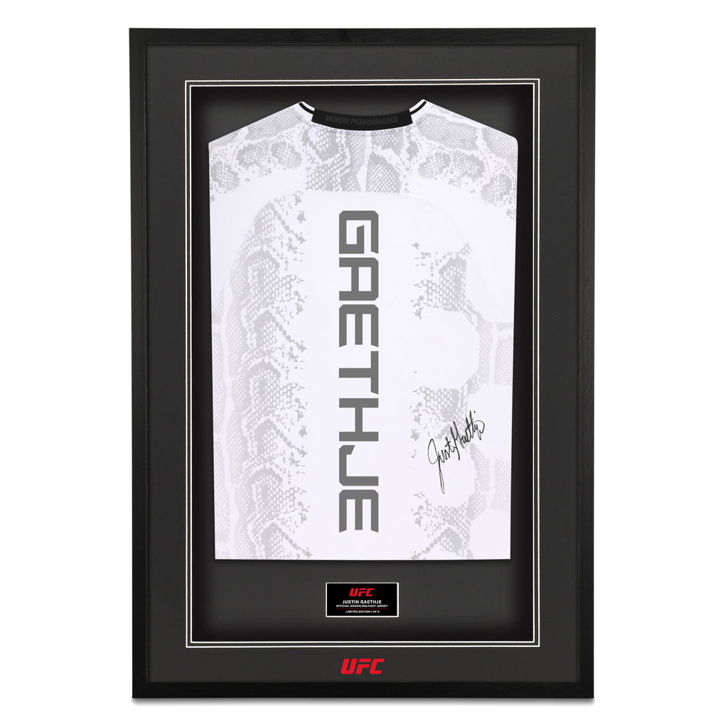 Justin Gaethje Signed Limited Edition White Jersey