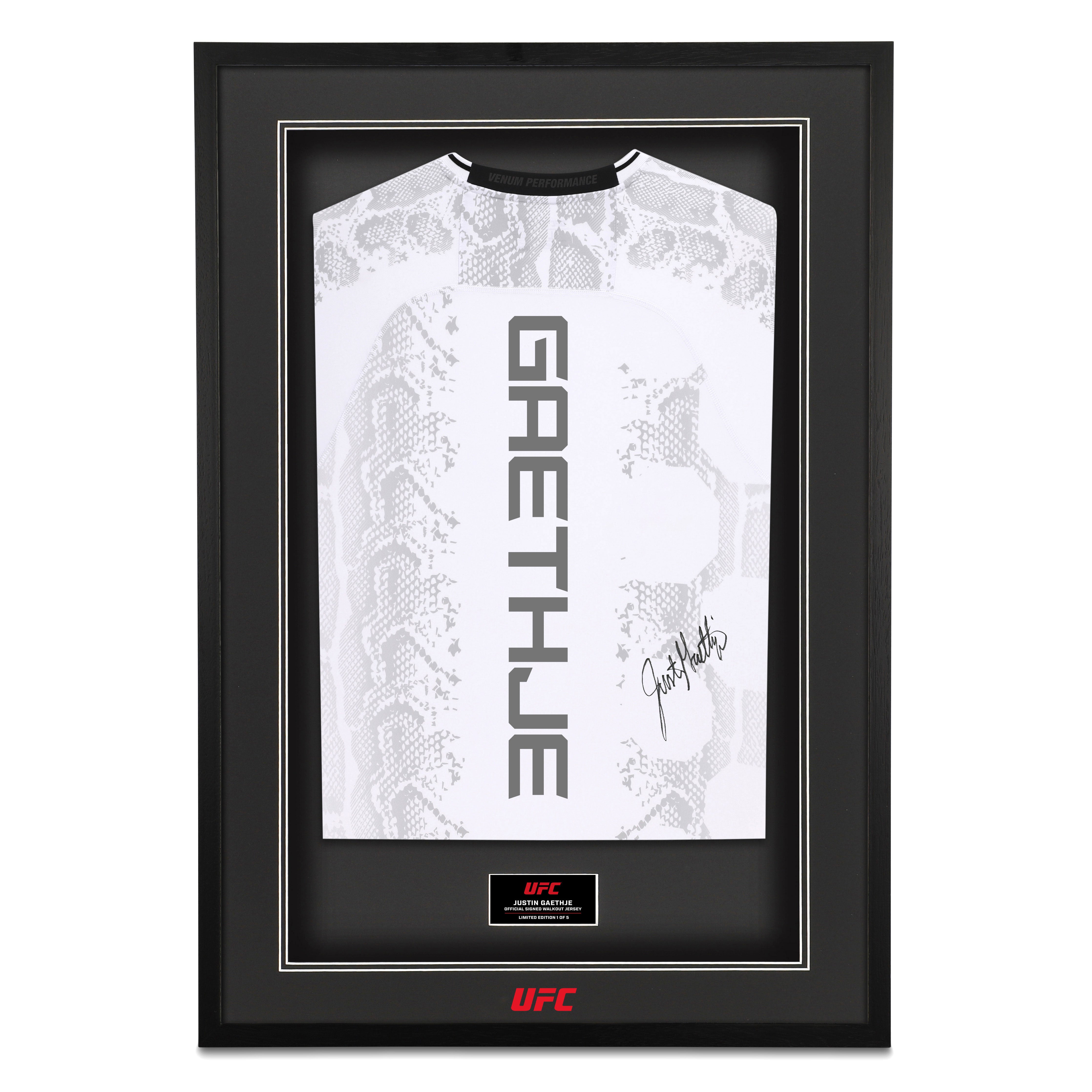 Justin Gaethje Signed Limited Edition White Jersey