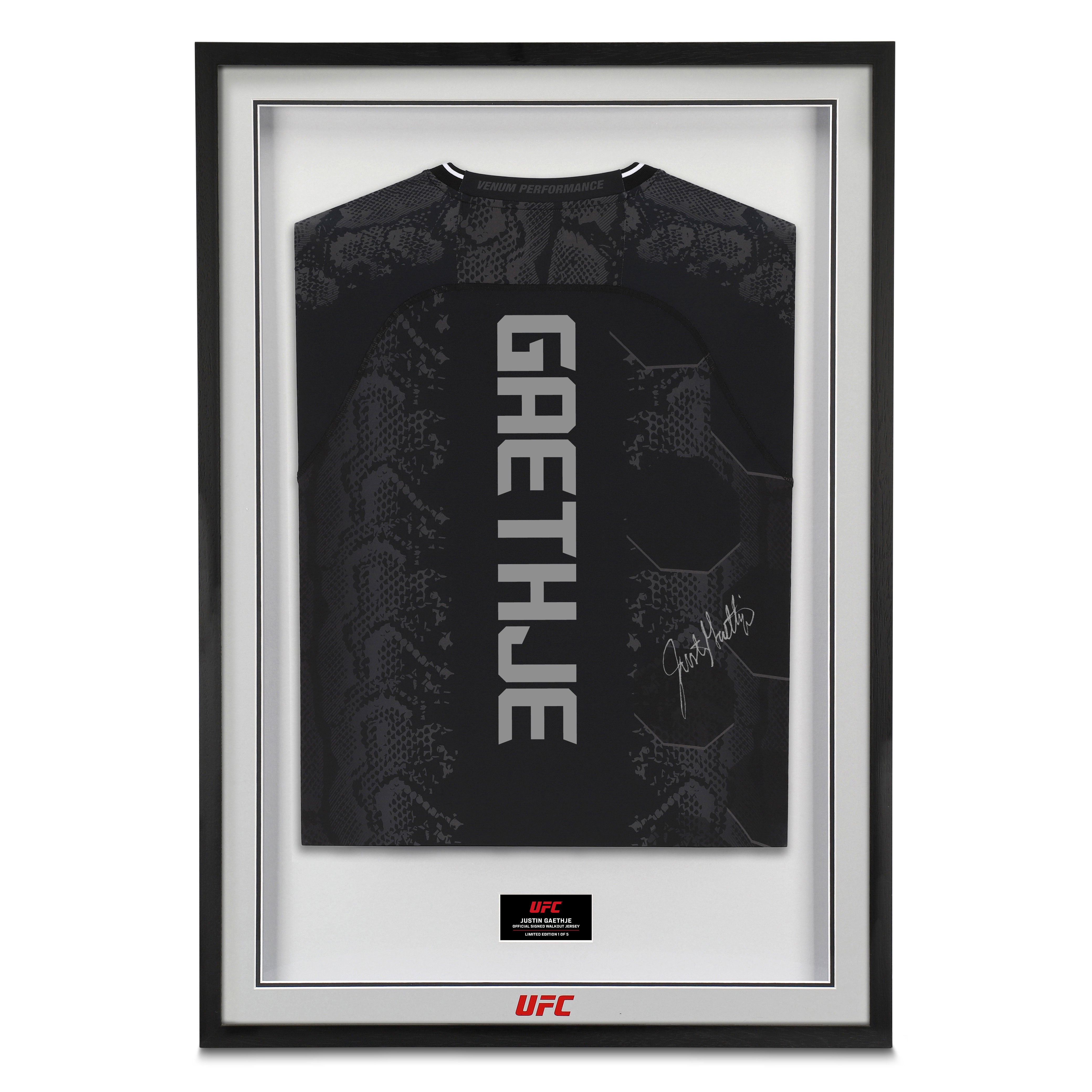 Justin Gaethje Signed Limited Edition Black Jersey