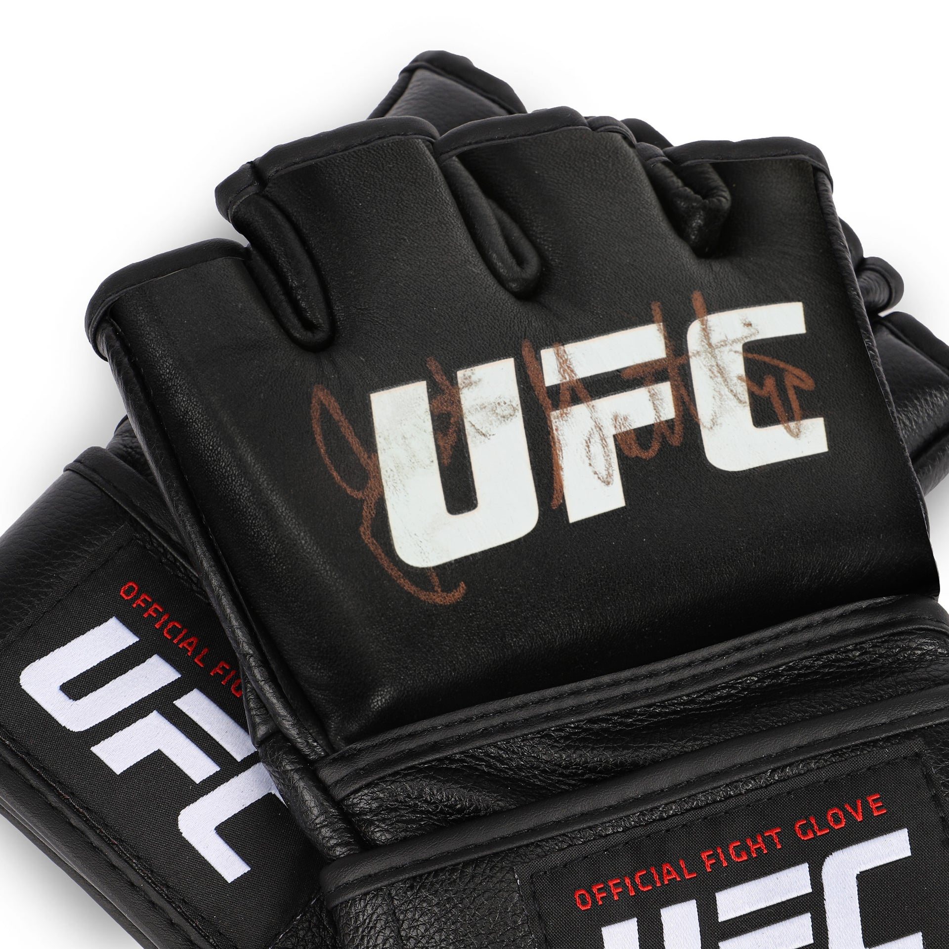 Justin Gaethje Signed Official UFC Gloves – Signature Variation