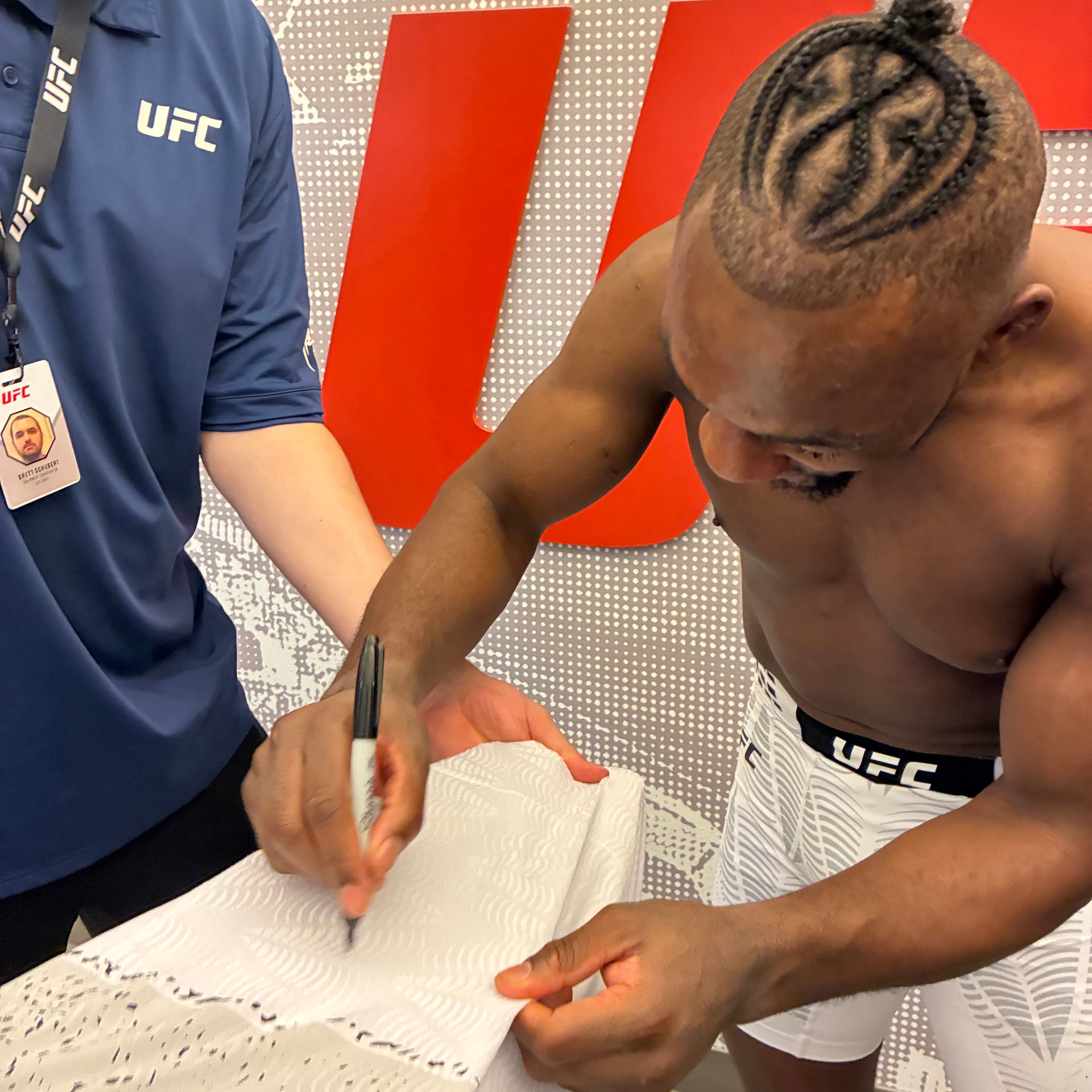 Manel Kape Signed 1-of-1 Fight Worn Jersey UFC Fight Night: Royval vs Kape