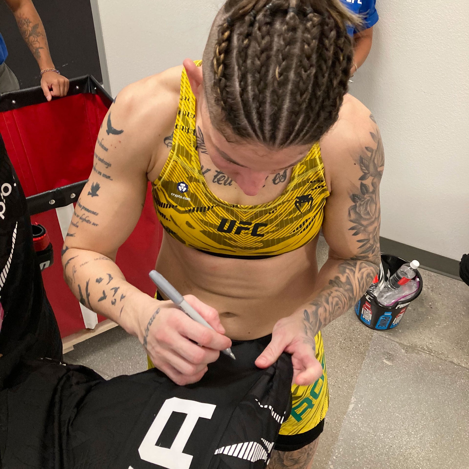 Karol Rosa Signed 1-of-1 Fight Worn Jersey UFC Fight Night: Taira vs Park