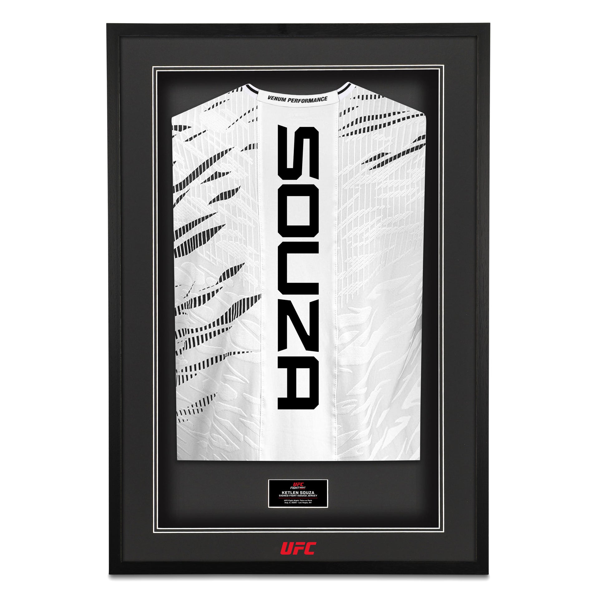 Ketlen Souza Signed 1-of-1 Fight Worn Jersey UFC Fight Night: Taira vs Park