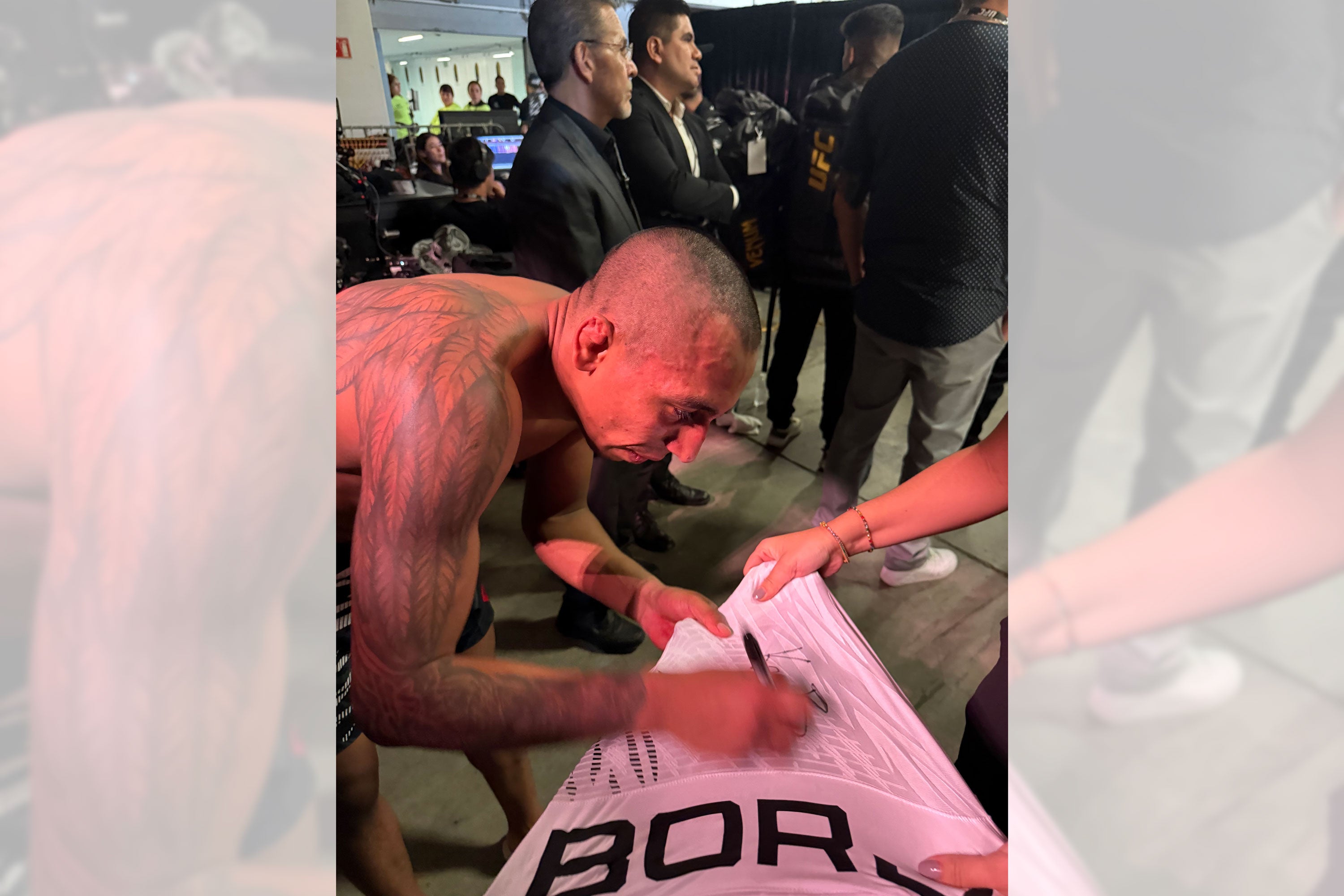 Kevin Borjas Signed 1-of-1 Fight Issued Jersey UFC Fight Night: Moreno vs Erceg