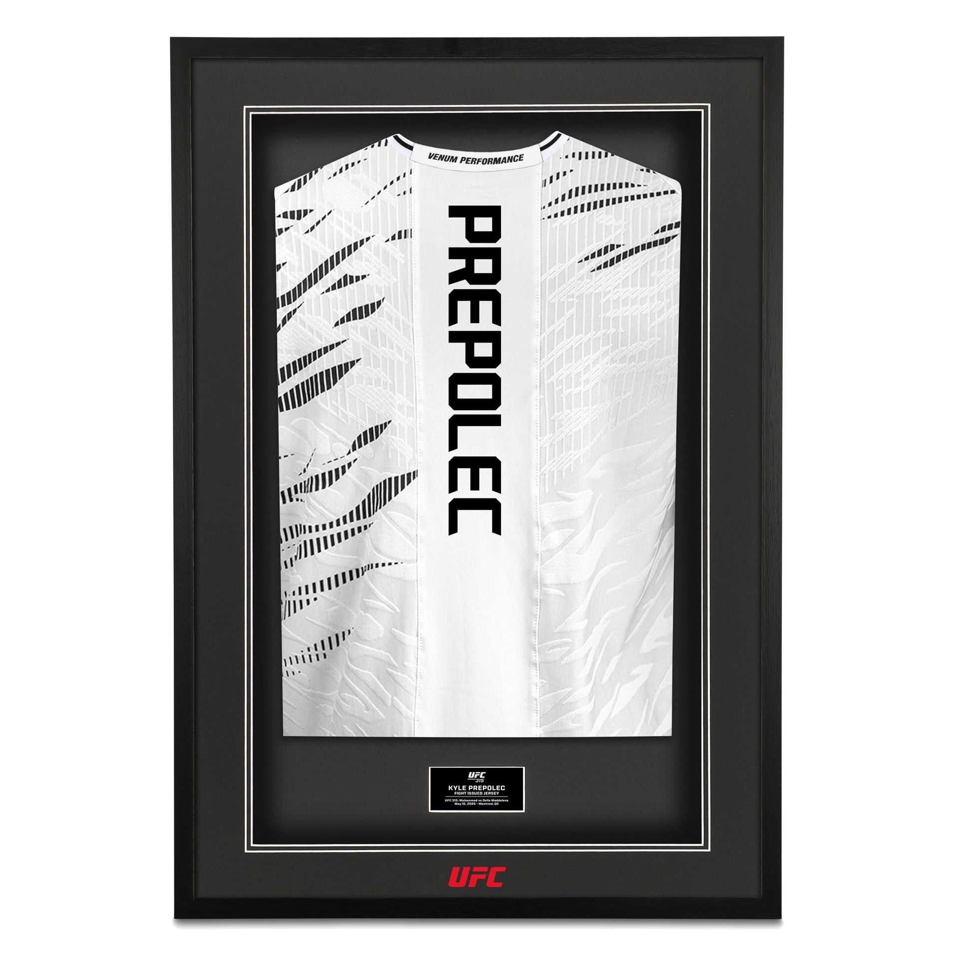 Kyle Prepolec 1-of-1 Fight Issued Jersey UFC 315: Muhammad vs Della Maddalena