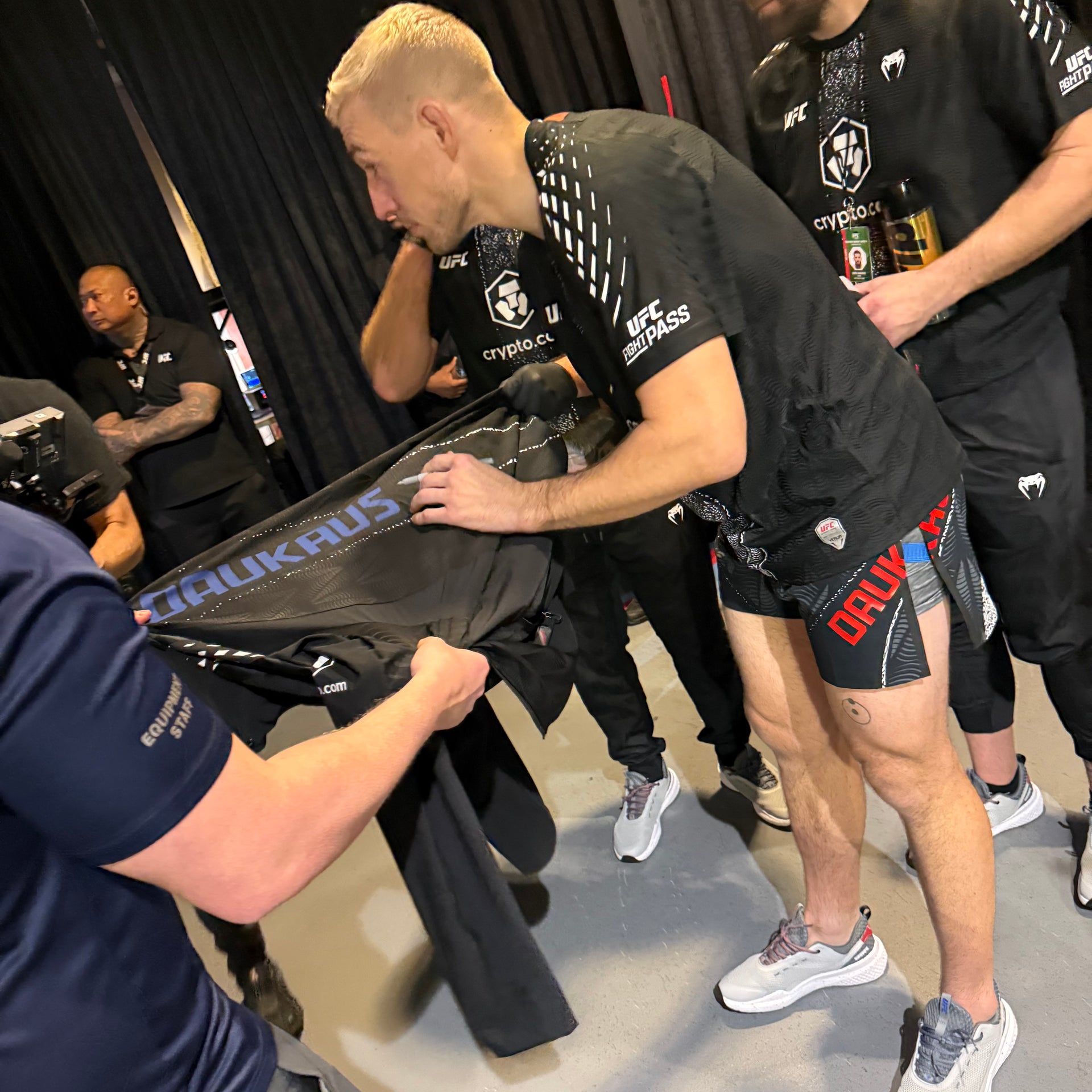 Kyle Daukaus Signed 1-of-1 Fight Worn Hoodie VeChain UFC 322: Della Maddalena vs Makhachev