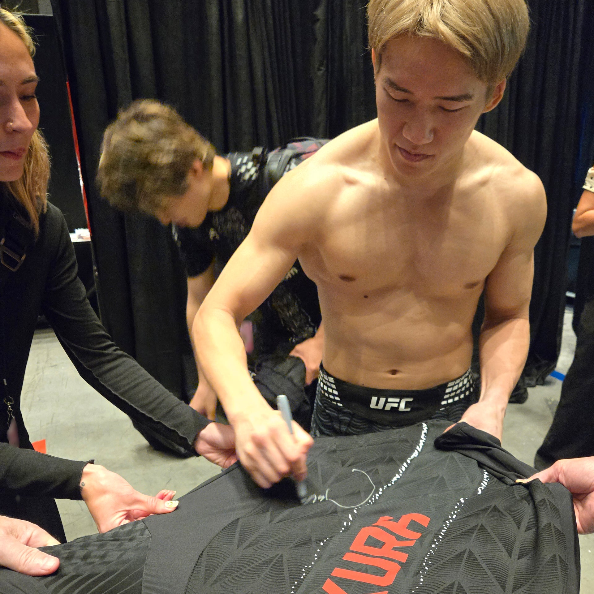 Kai Asakura Signed 1-of-1 Fight Worn Hoodie UFC Fight Night: Song vs Figueiredo