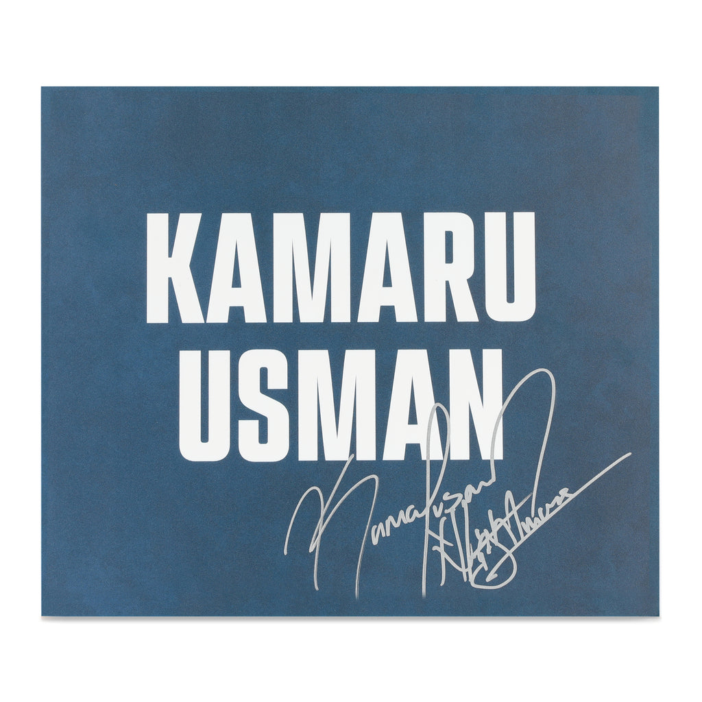 Kamaru Usman Autographed UFC Freedom 250 Fan Fest Name Sign