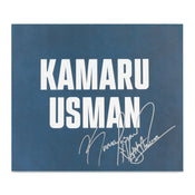 Kamaru Usman Autographed UFC Freedom 250 Fan Fest Name Sign