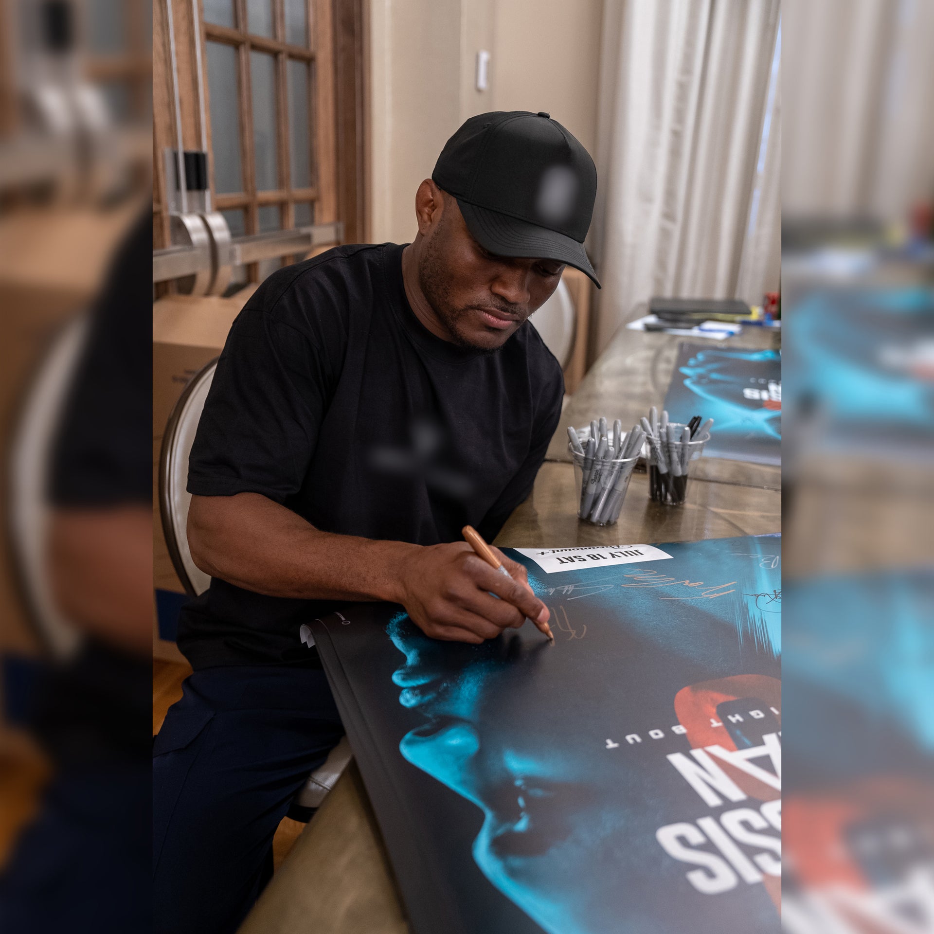 UFC Fight Night: Du Plessis vs Usman First Edition Autographed Event Poster