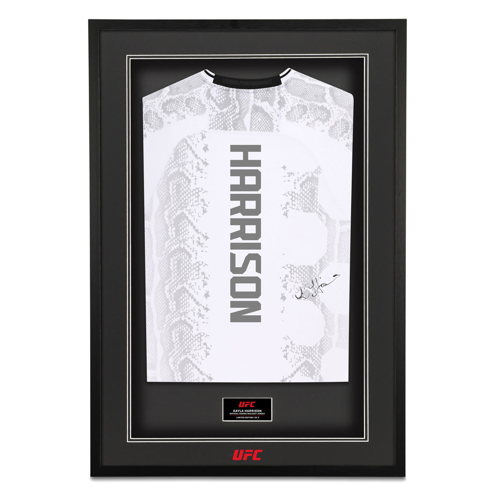 Kayla Harrison Limited Edition Signed White Venum Adrenaline Jersey