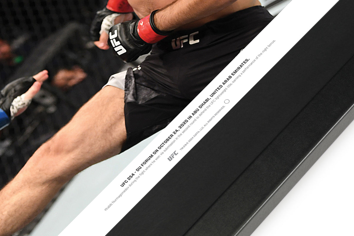 Khabib Nurmagomedov Signed Photo UFC 254 Fight