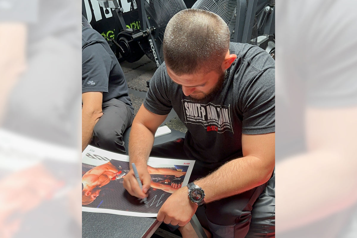 Khabib Nurmagomedov Signed Photo UFC 254 Fight