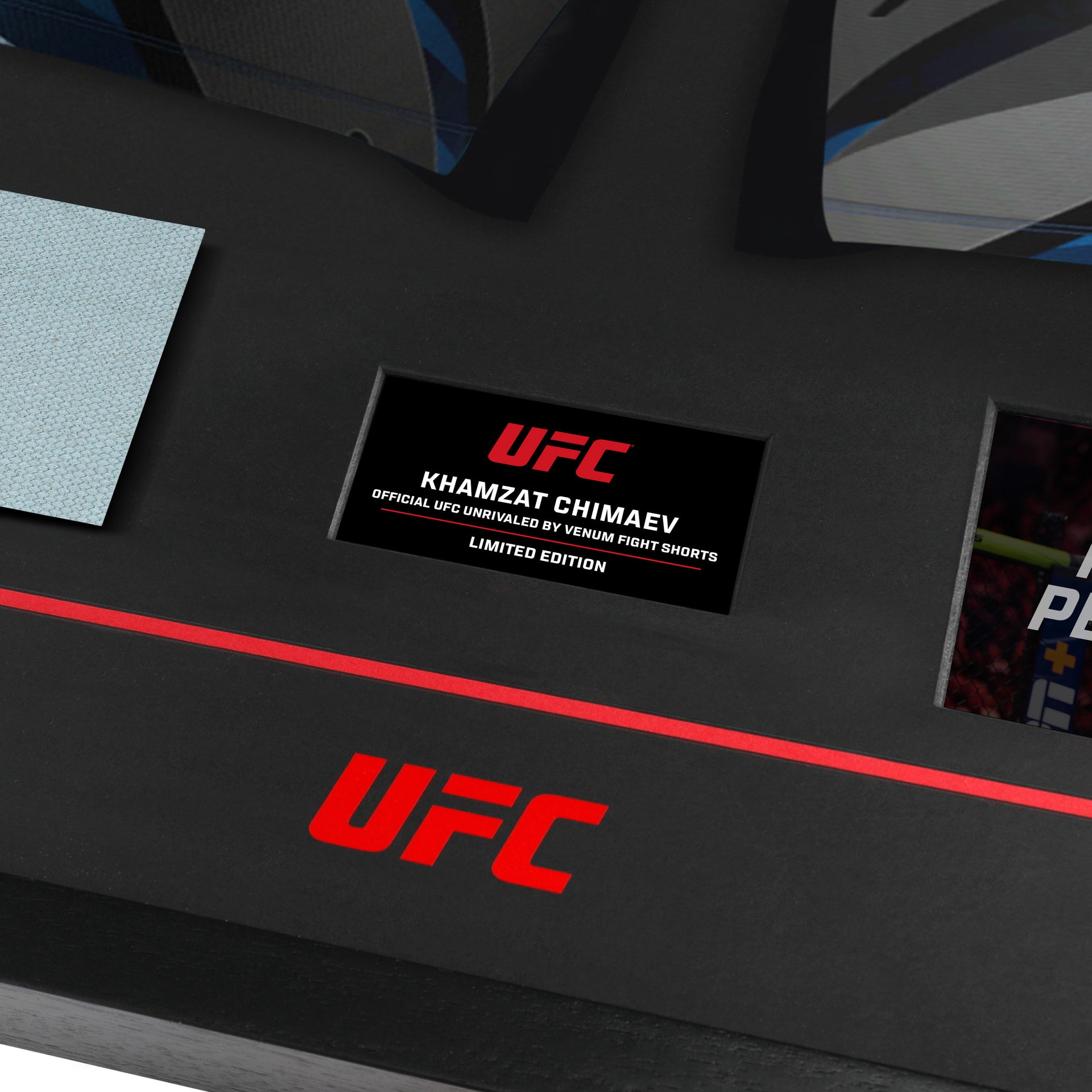 Khamzat Chimaev Limited Edition UFC 328 Venum Shorts & Canvas Display