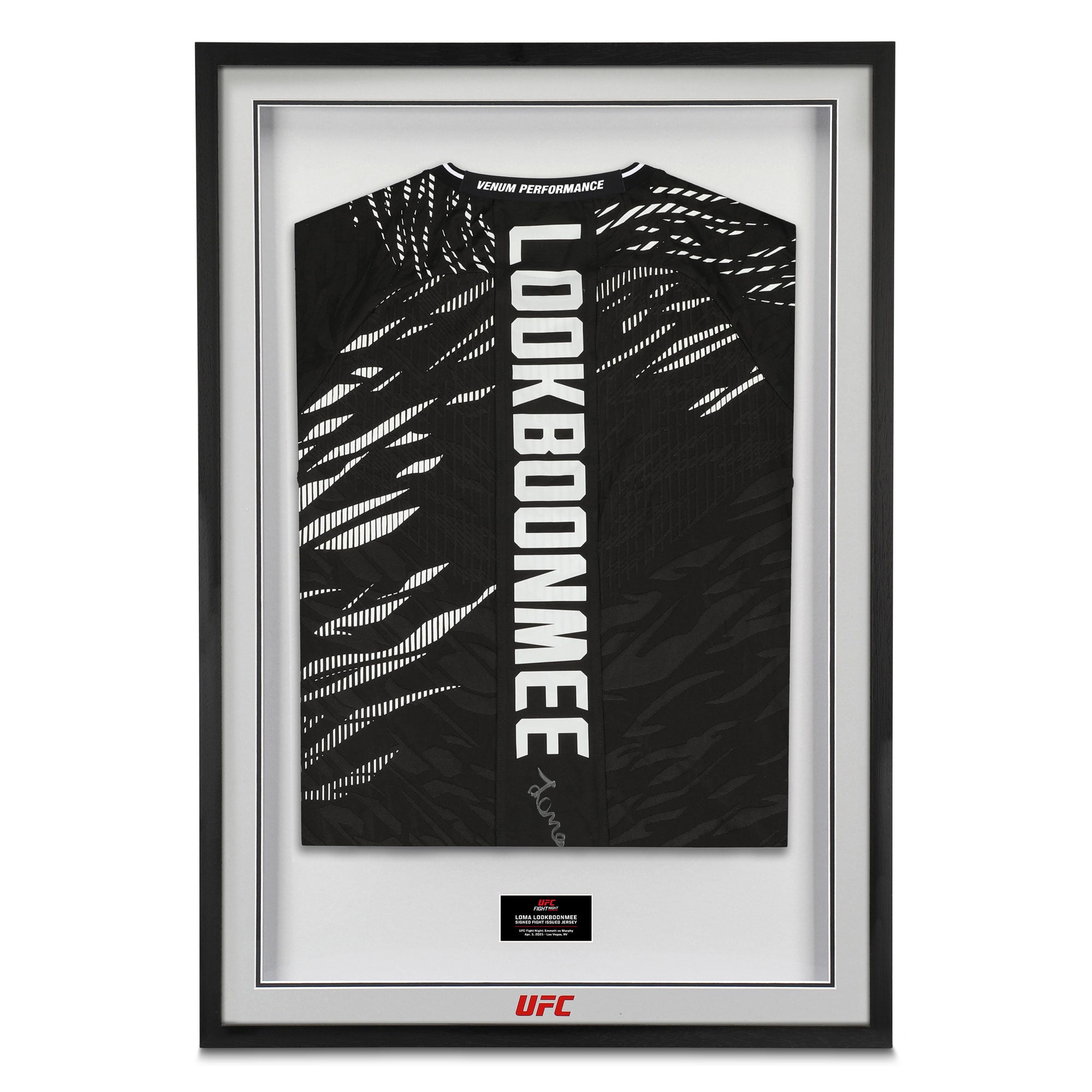 Loma Lookboonmee Signed 1-of-1 Fight Issued Jersey UFC Fight Night: Emmett vs Murphy