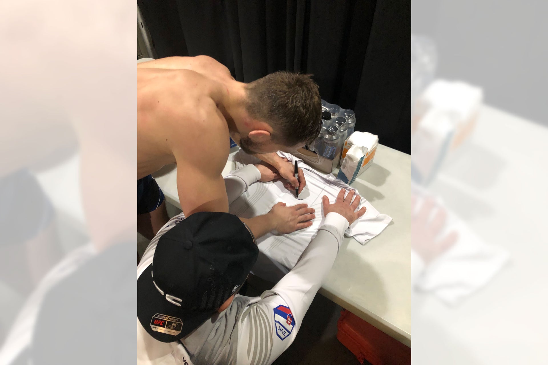 Framed Ludovit Klein Signed 1-of-1 Fight Issued Jersey UFC 272: Covington vs Masvidal