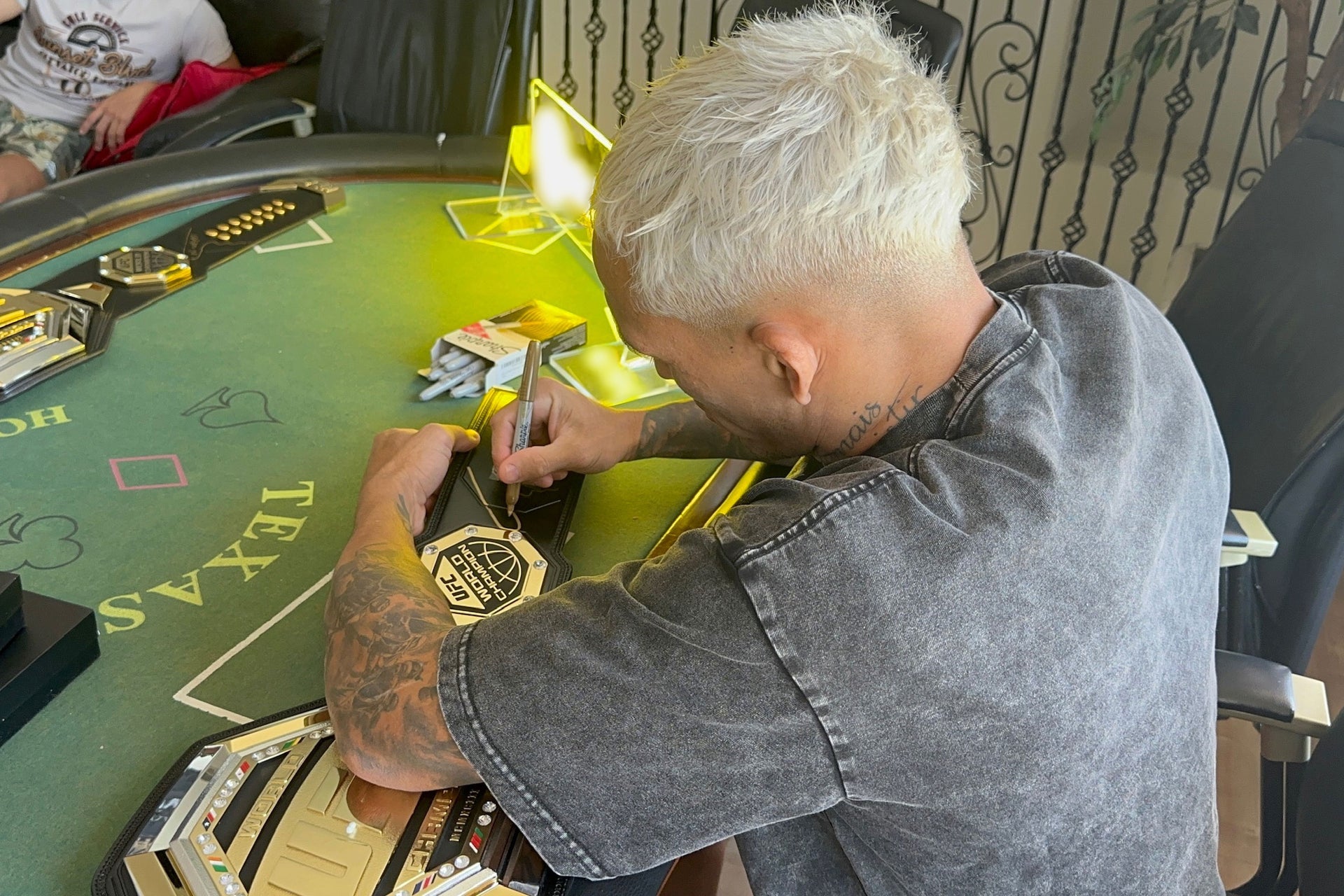 Charles Oliveira Signed UFC Legacy Championship Replica Belt