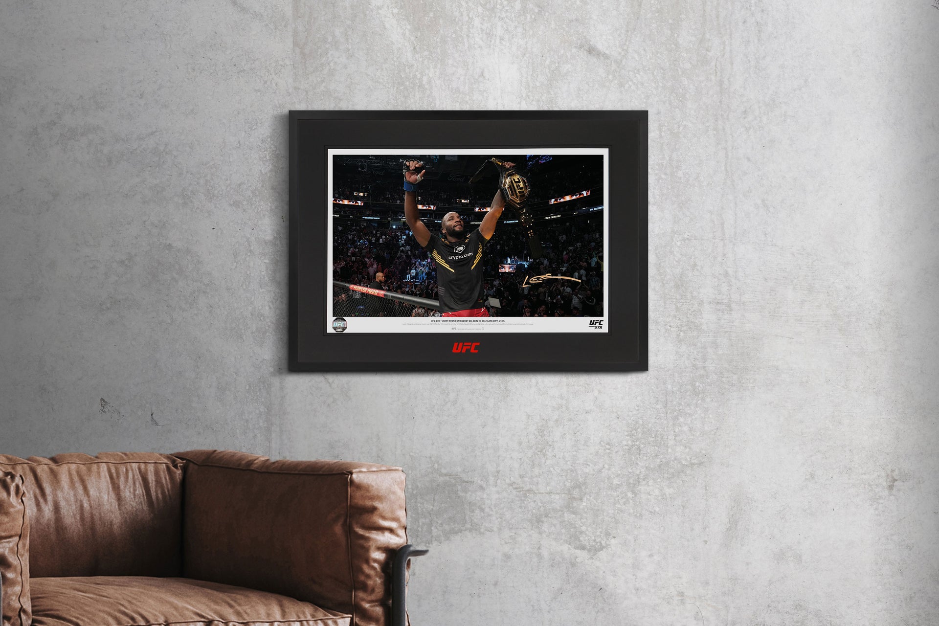 Leon Edwards Signed Photo UFC 278