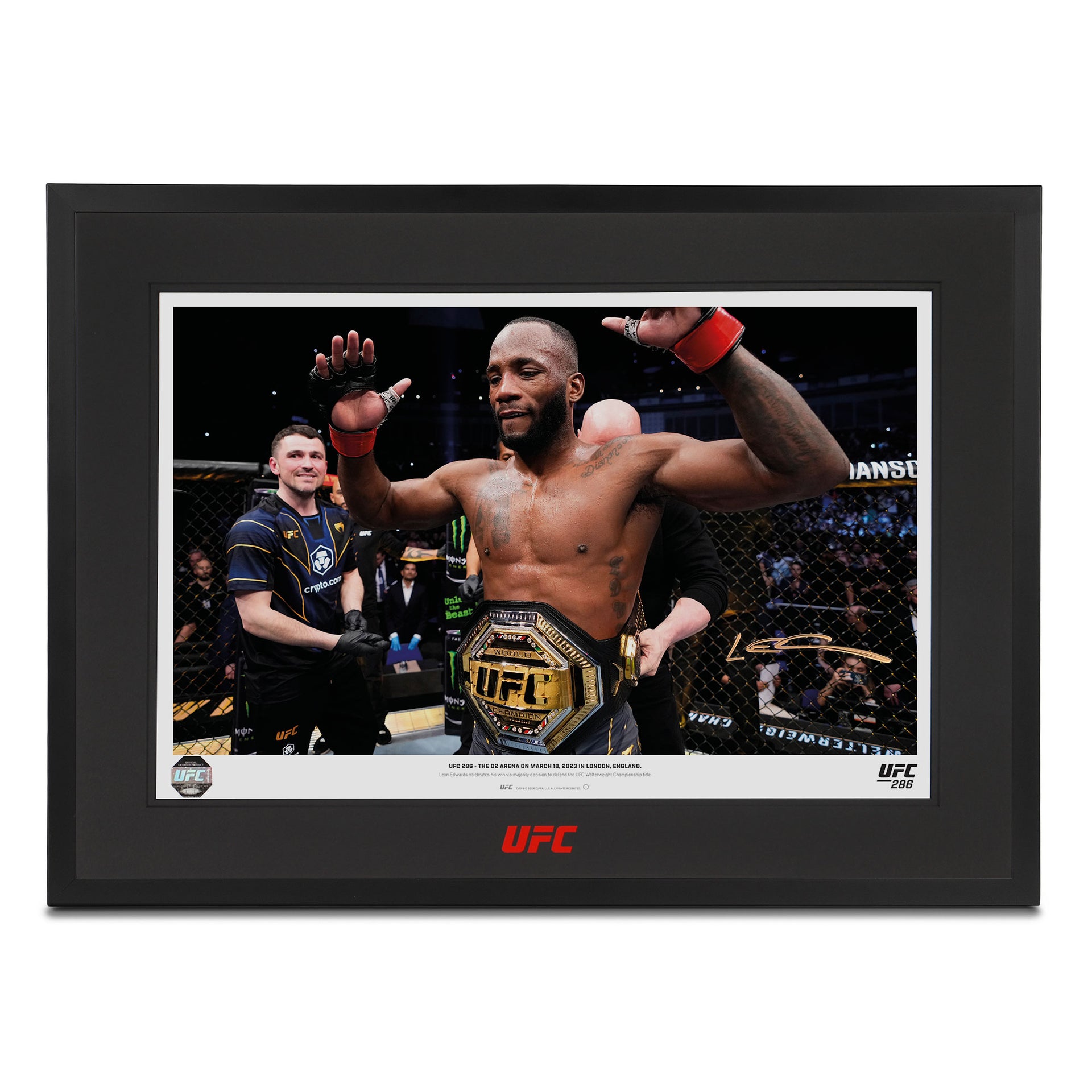 Leon Edwards Signed Photo UFC 286
