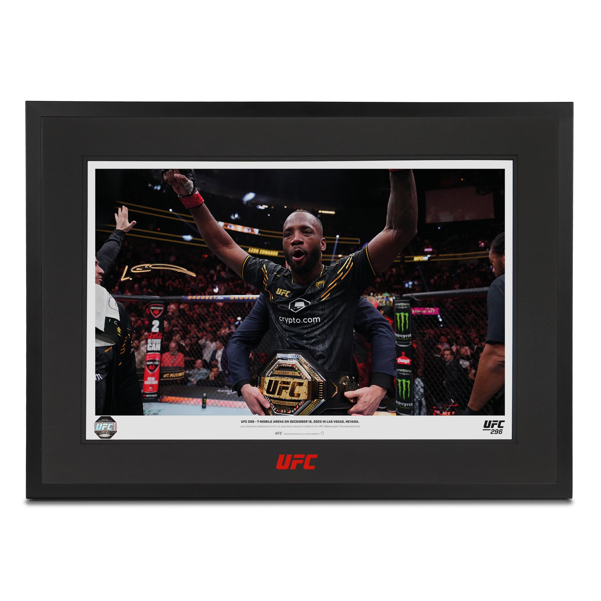 Leon Edwards Signed Photo UFC 296