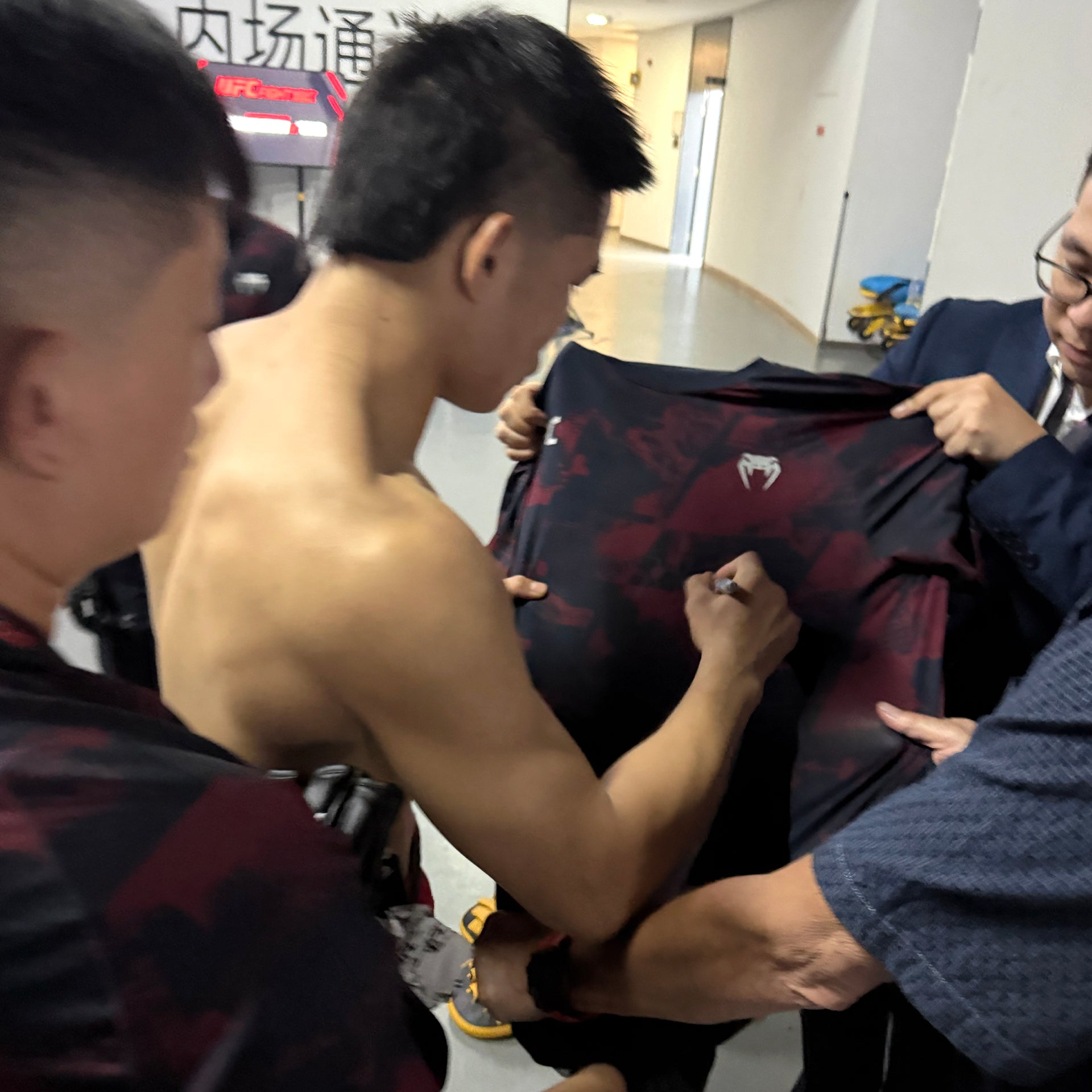 Ce Liu Signed 1-of-1 Fight Worn Jersey UFC Fight Night: Nurmagomedov vs Song