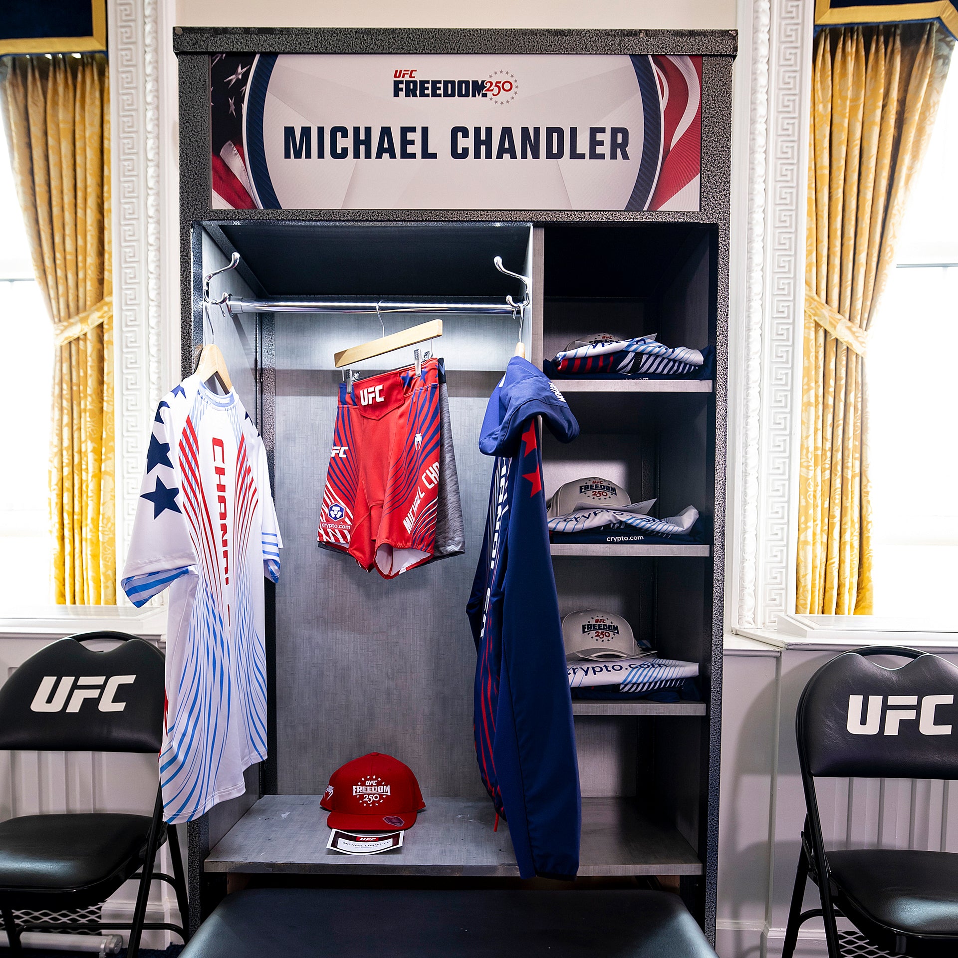 Michael Chandler Signed 1-of-1 Fight Worn Jersey UFC Freedom 250: Topuria vs Gaethje