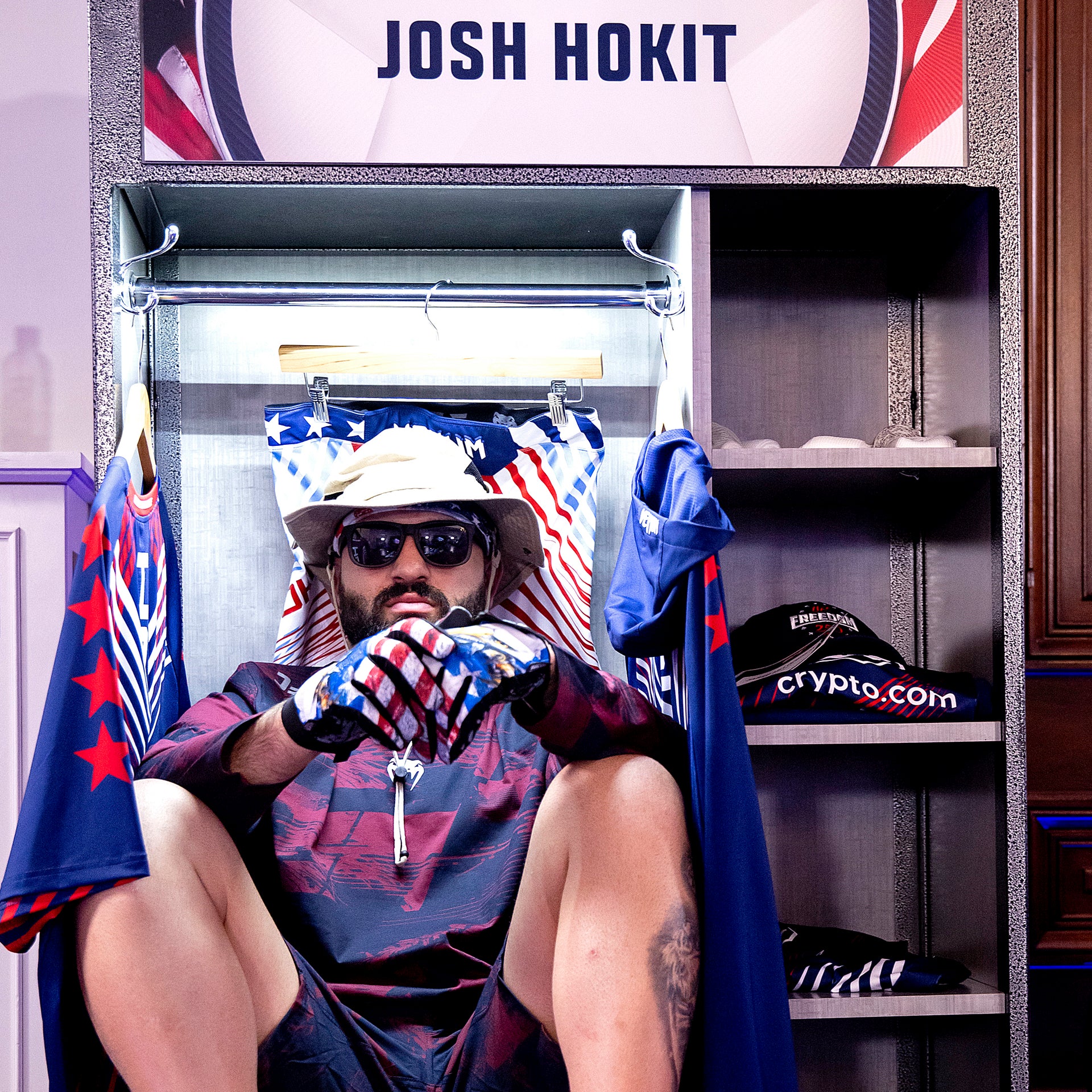 Josh Hokit Signed 1-of-1 Fight Worn Hoodie UFC Freedom 250: Topuria vs Gaethje