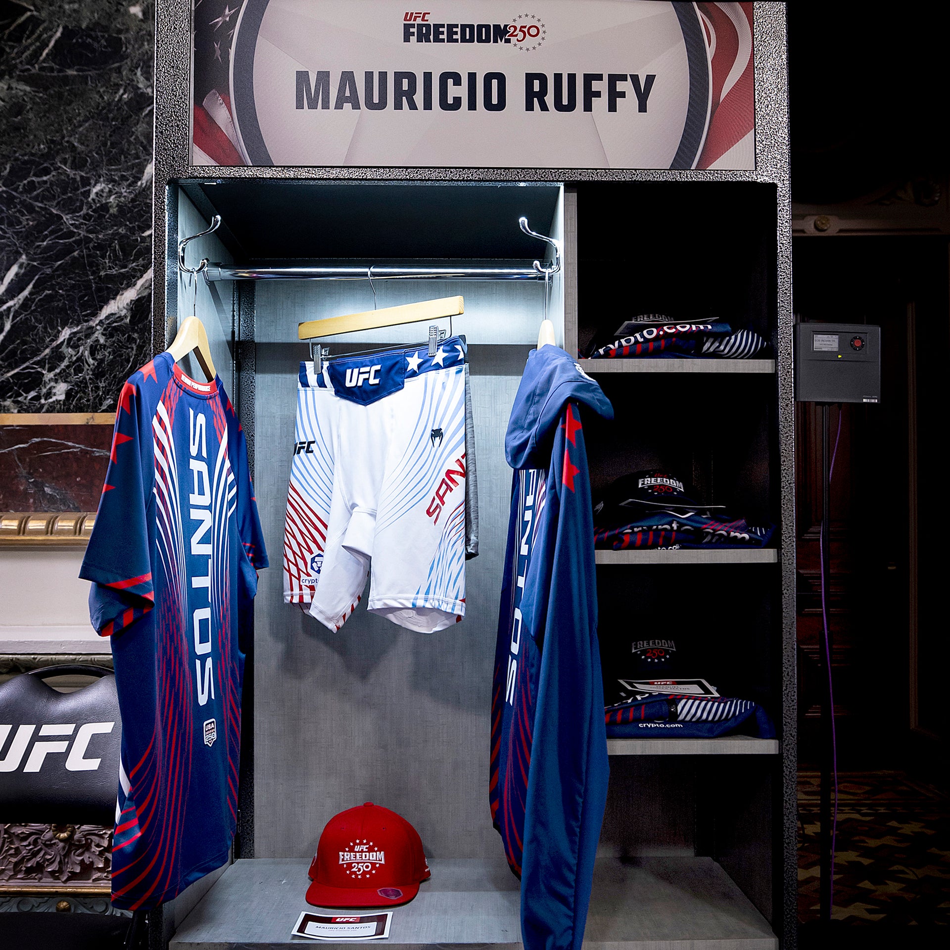 Mauricio Ruffy Signed 1-of-1 Fight Worn Jersey UFC Freedom 250: Topuria vs Gaethje