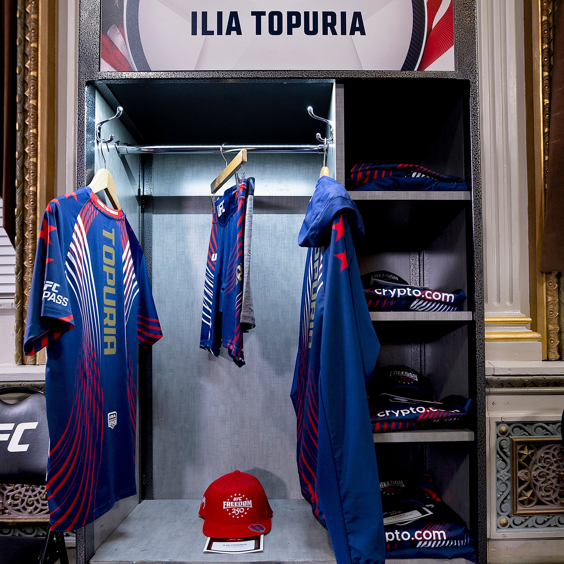 Ilia Topuria 1-of-1 Fight Issued Jersey UFC Freedom 250: Topuria vs Gaethje