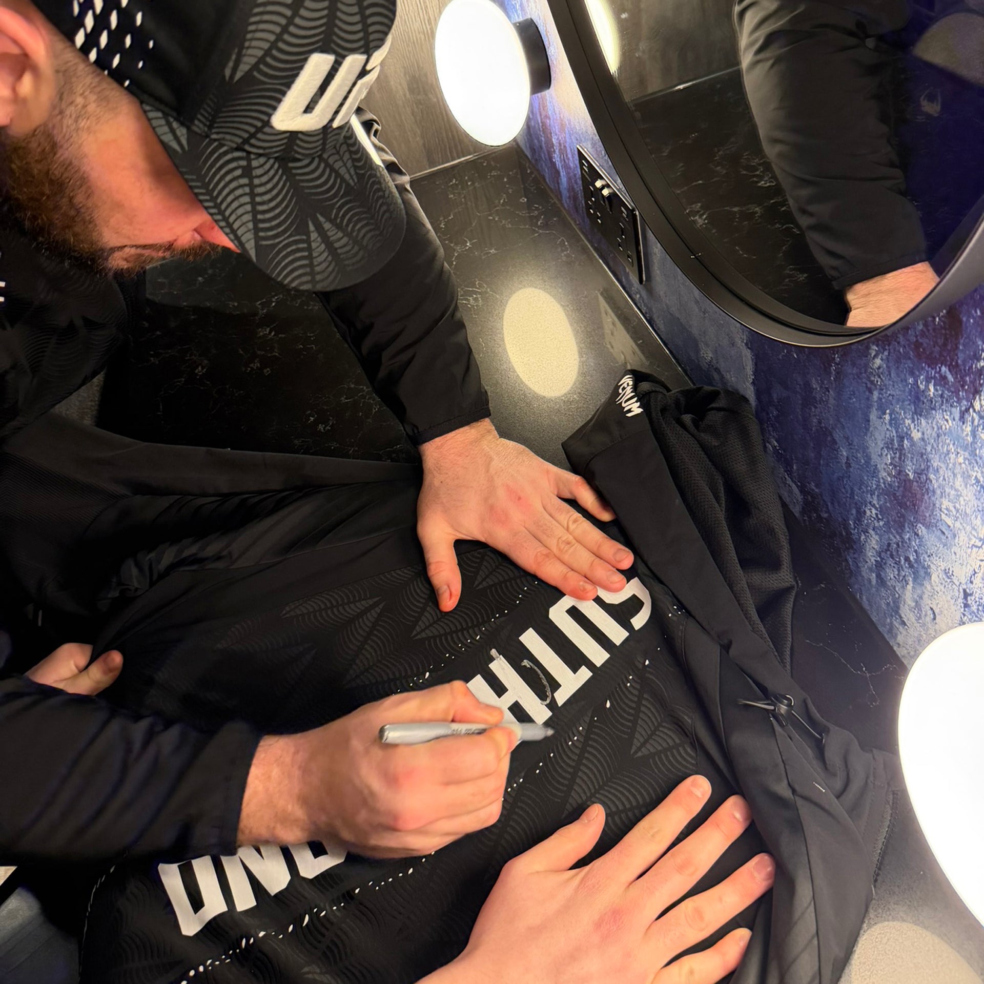 Louie Sutherland Signed 1-of-1 Fight Worn Hoodie UFC Fight Night: Evloev vs Murphy