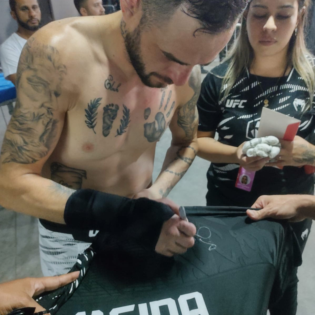 Lucas Almeida Signed 1-of-1 Fight Worn Jersey UFC Fight Night: Oliveira vs Gamrot