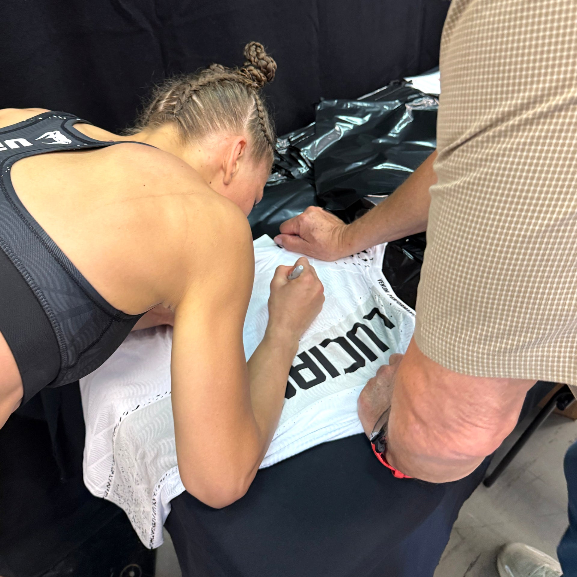 Stephanie Luciano Signed 1-of-1 Fight Worn Jersey UFC Fight Night: Medic vs Rodriguez