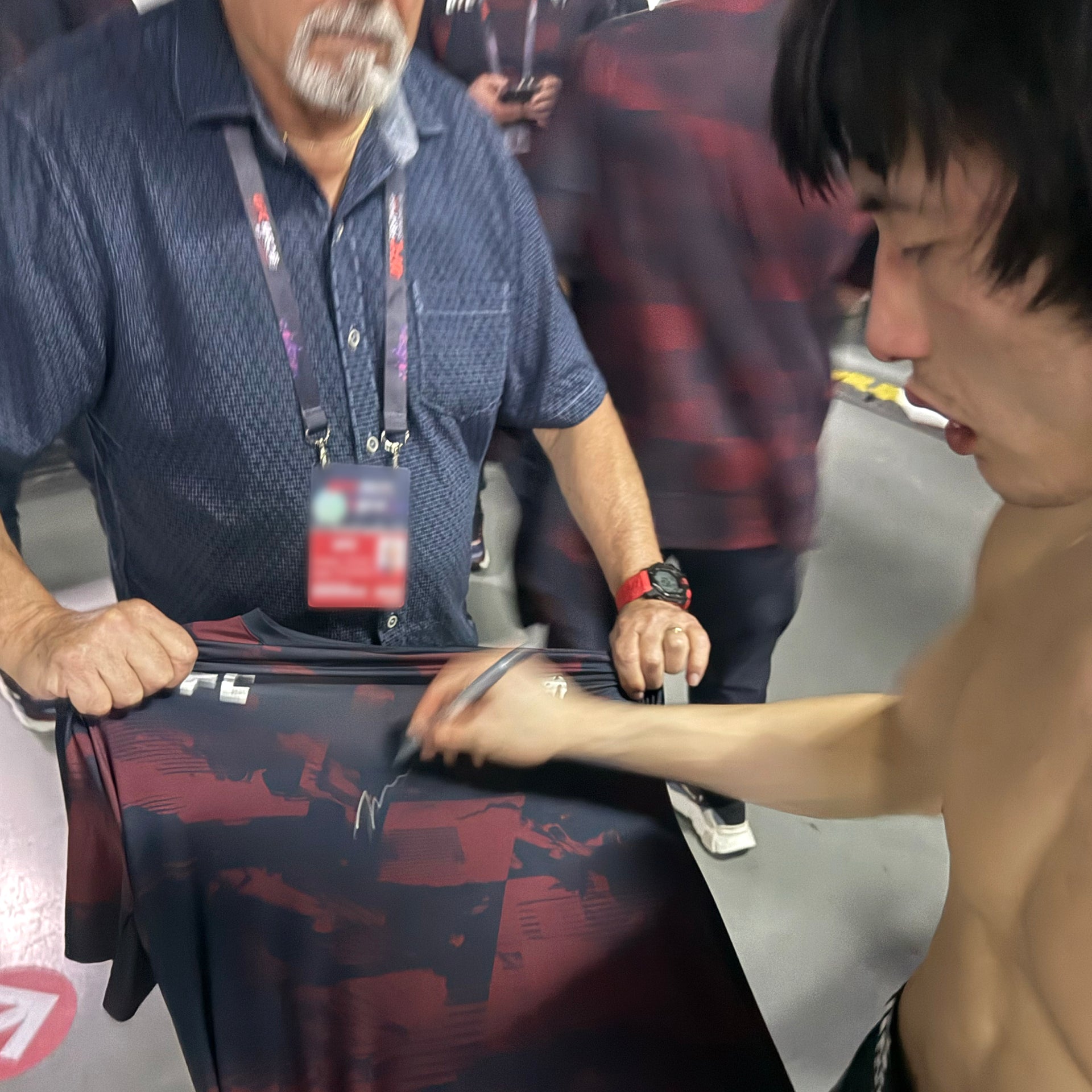 Lawrence Lui Signed 1-of-1 Fight Worn Jersey UFC Fight Night: Nurmagomedov vs Song