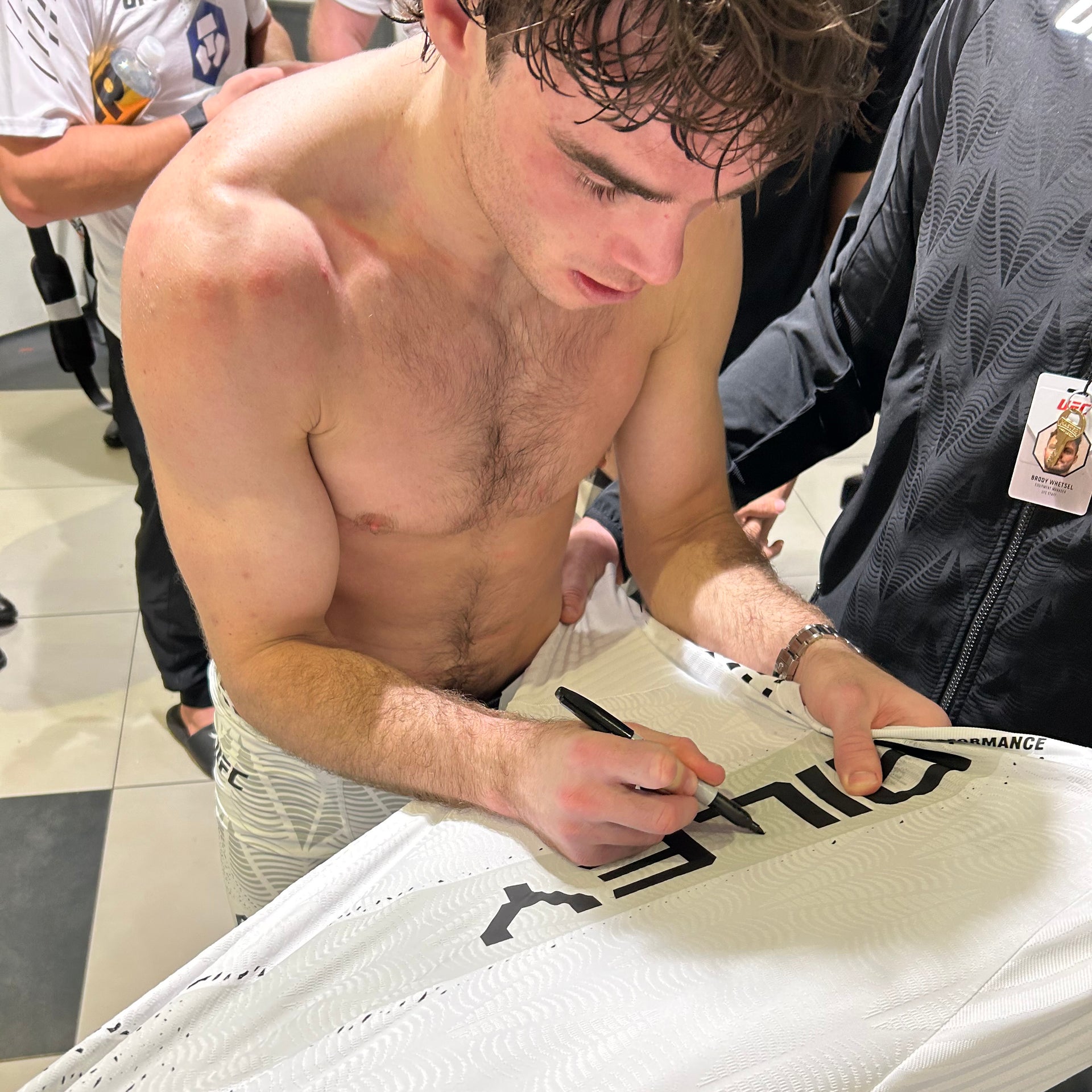 Luke Riley Signed 1-of-1 Fight Worn Jersey UFC Fight Night: Tsarukyan vs Hooker