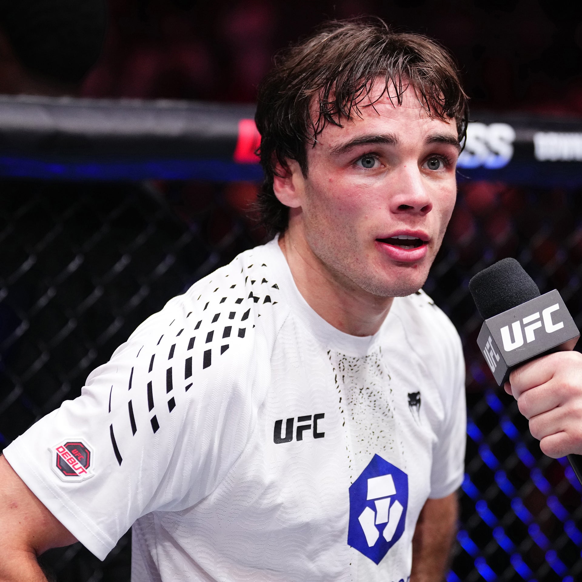 Luke Riley Signed 1-of-1 Fight Worn Jersey UFC Fight Night: Tsarukyan vs Hooker