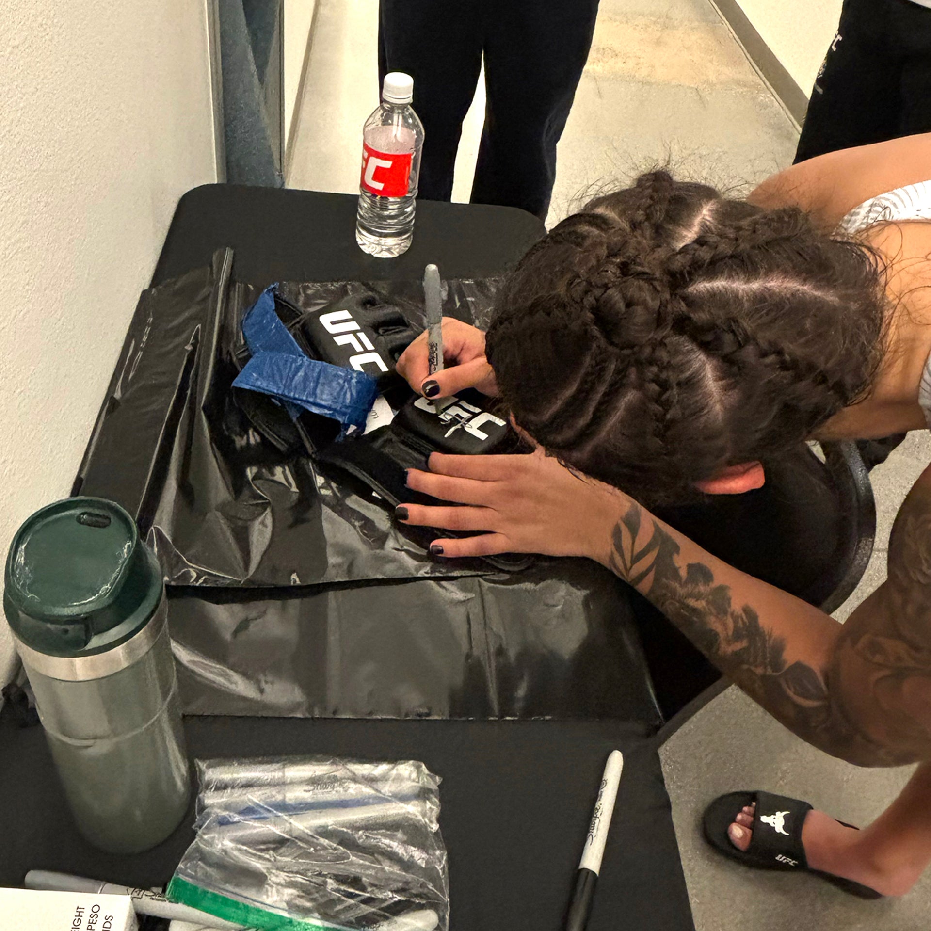 Luana Santos Signed 1-of-1 Fight Worn Gloves UFC Fight Night: Kape vs Horiguchi 2
