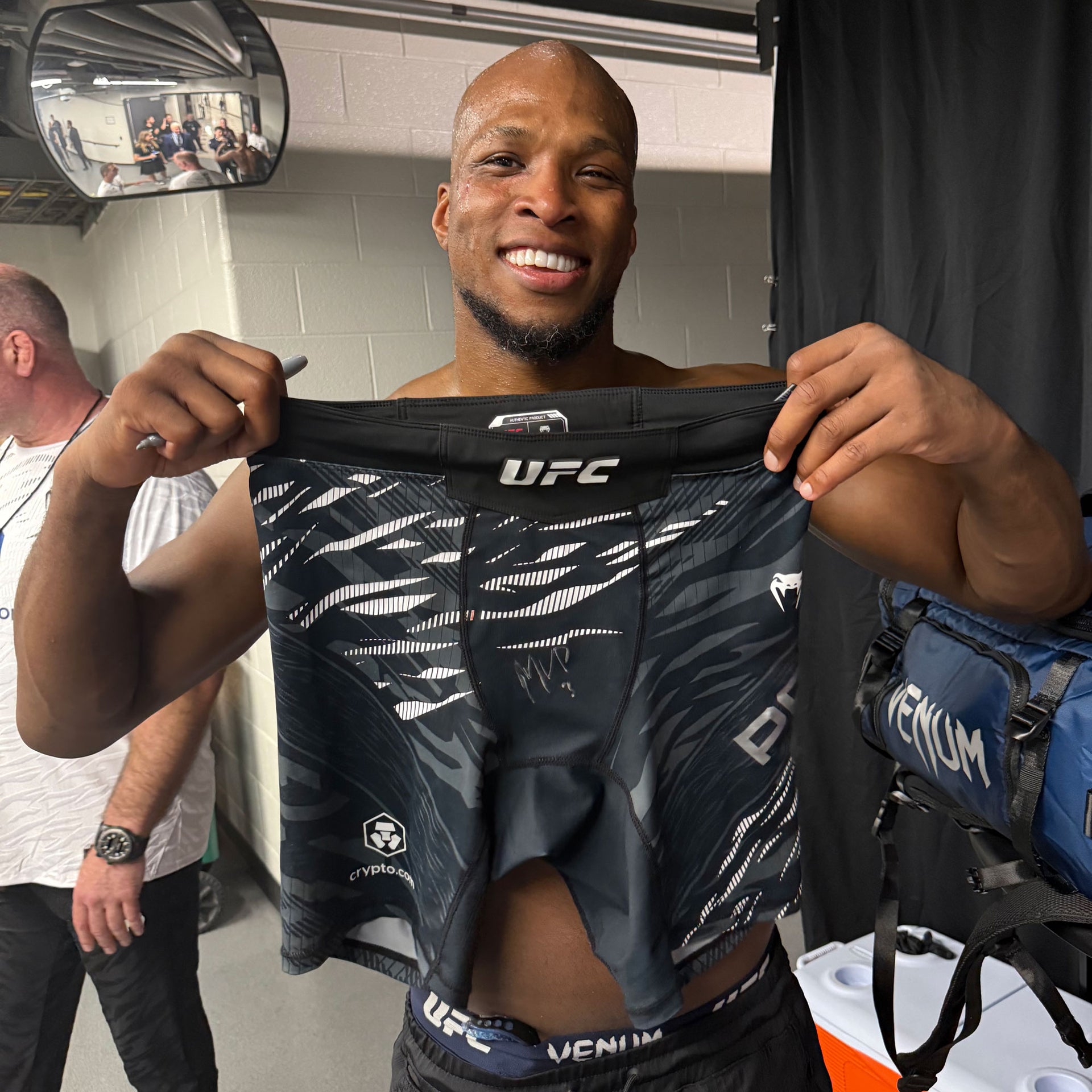 Michael Page Signed 1-of-1 Fight Worn Shorts UFC 319: Du Plessis vs Chimaev