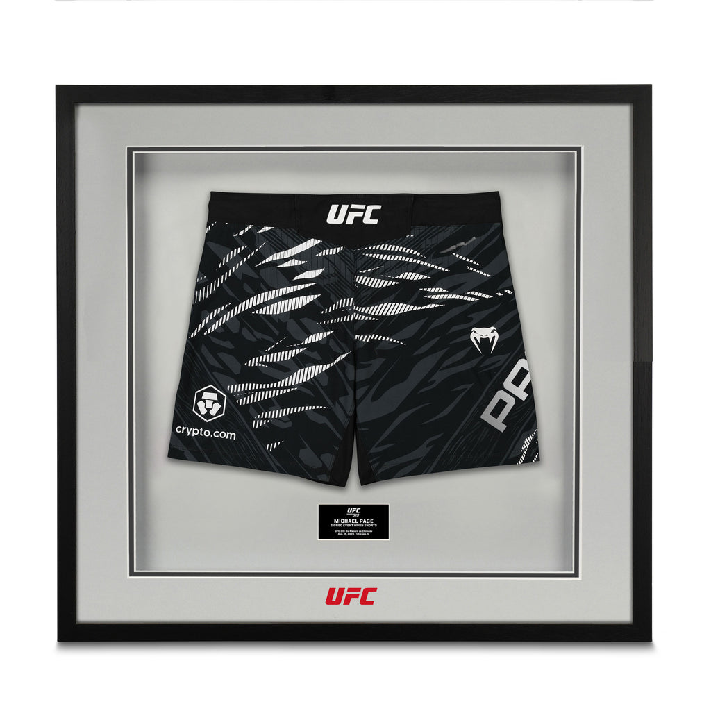 Michael Page Signed 1-of-1 Fight Worn Shorts UFC 319: Du Plessis vs Chimaev