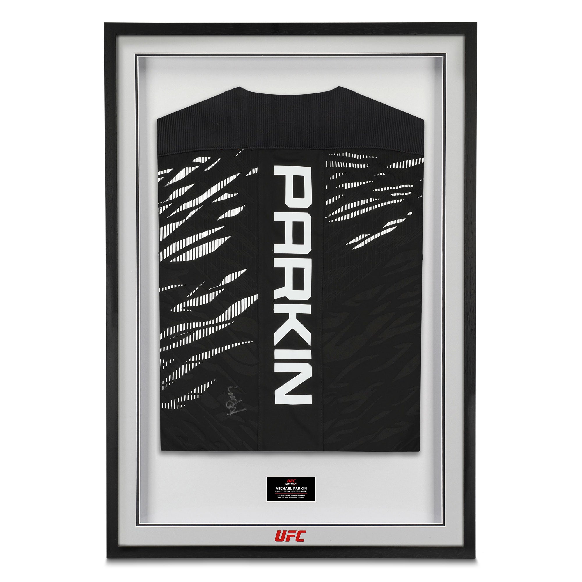 Michael Parkin Signed 1-of-1 Fight Issued Jersey UFC Fight Night: Edwards vs Brady