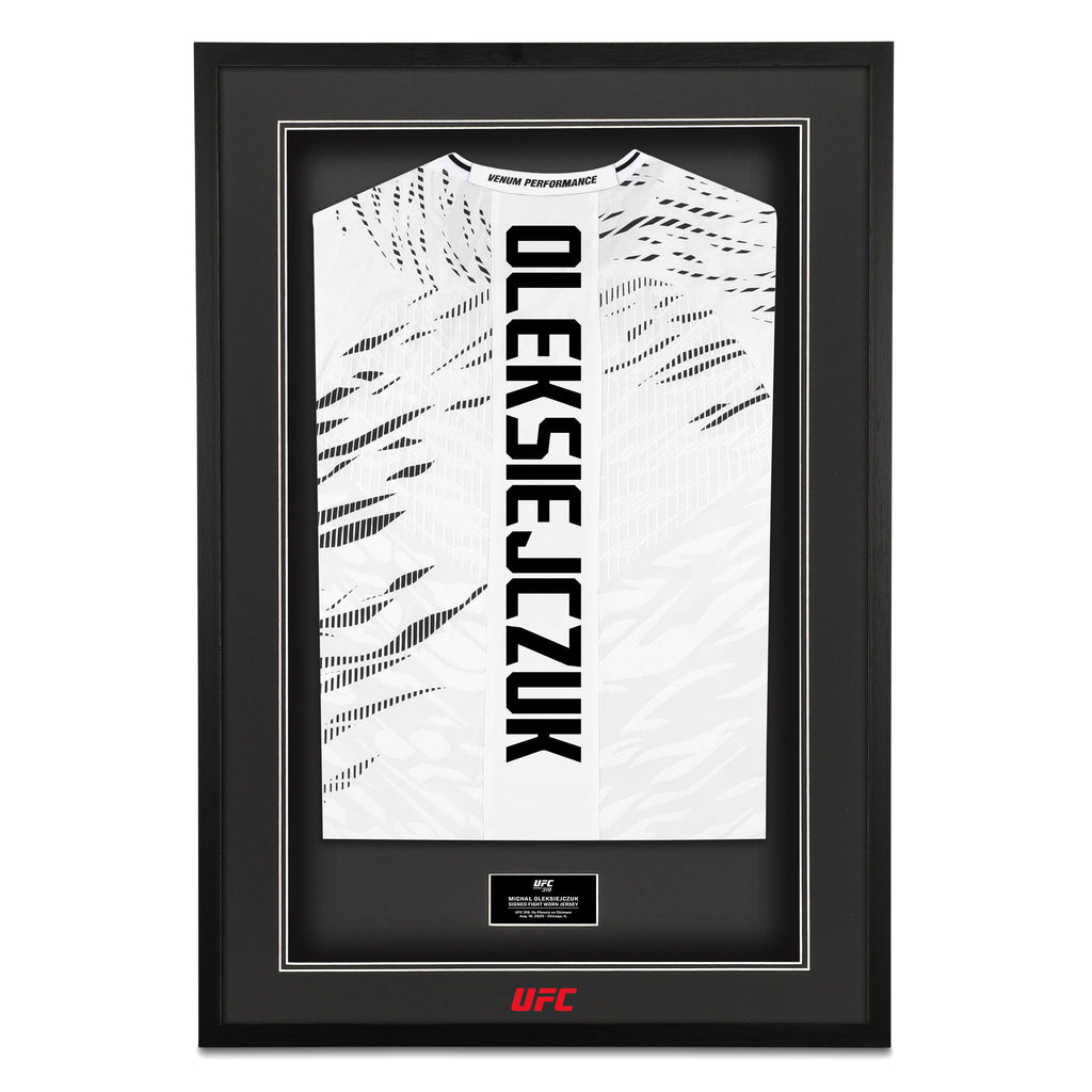 Michał Oleksiejczuk Signed 1-of-1 Fight Worn Jersey UFC 319: Du Plessis vs Chimaev