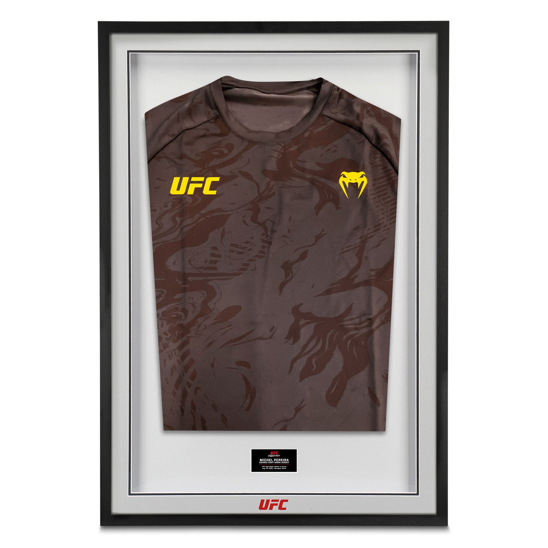 Michel Pereira Signed 1-of-1 Fight Worn Jersey UFC Fight Night: Walker vs Zhang