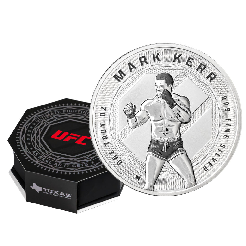 1 oz UFC Mark Kerr Silver Round (Reverse Proof)