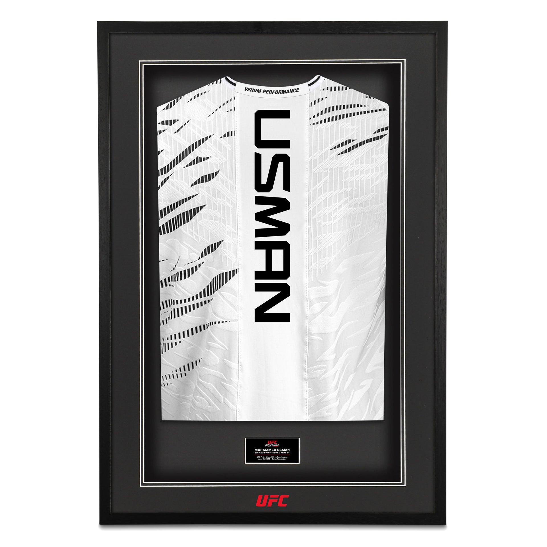 Mohammed Usman Signed 1-of-1 Fight Issued Jersey UFC Fight Night: Hill vs Rountree Jr
