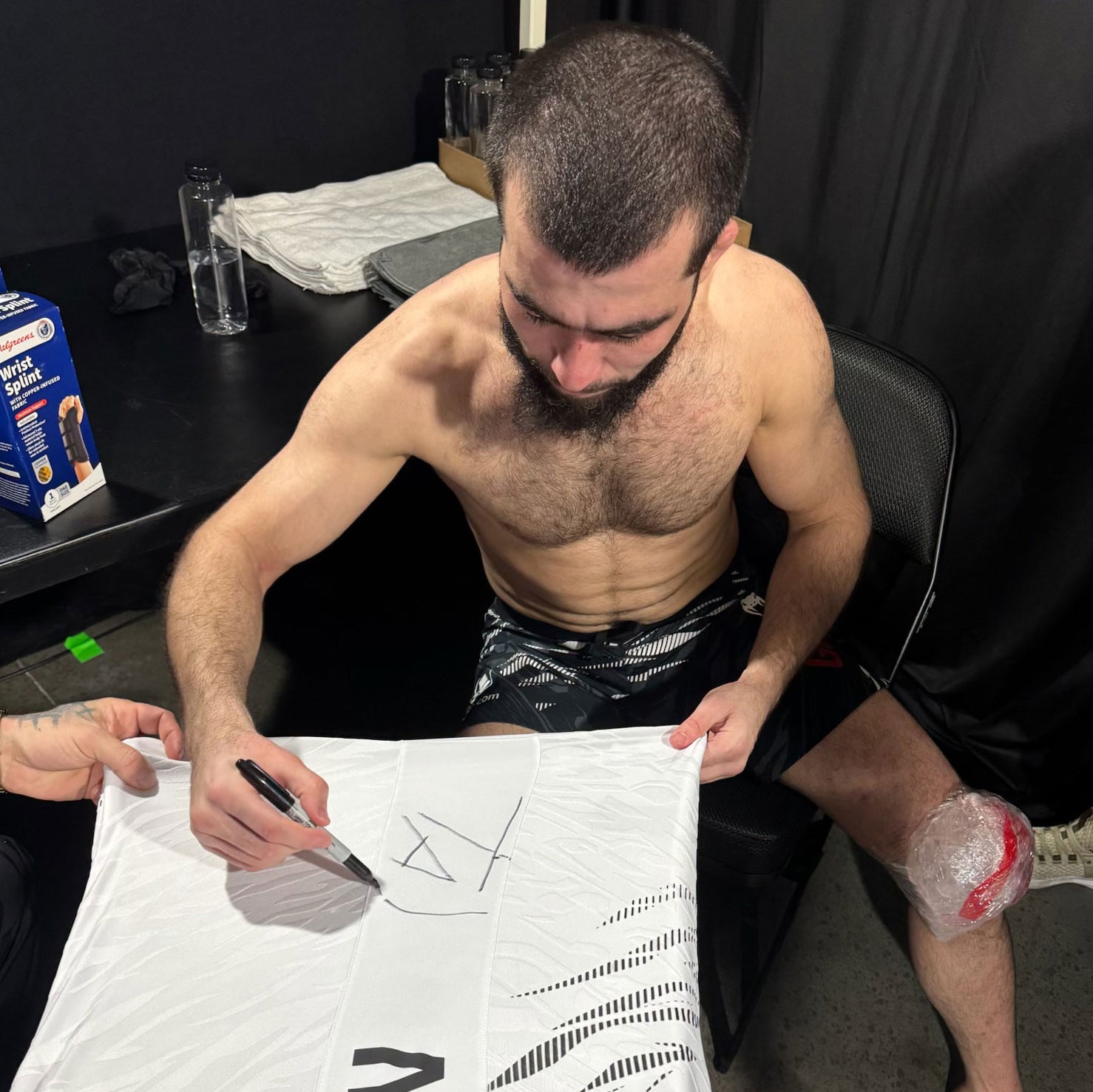 Muin Gafurov Signed 1-of-1 Fight Issued Jersey UFC 311: Makhachev vs Moicano