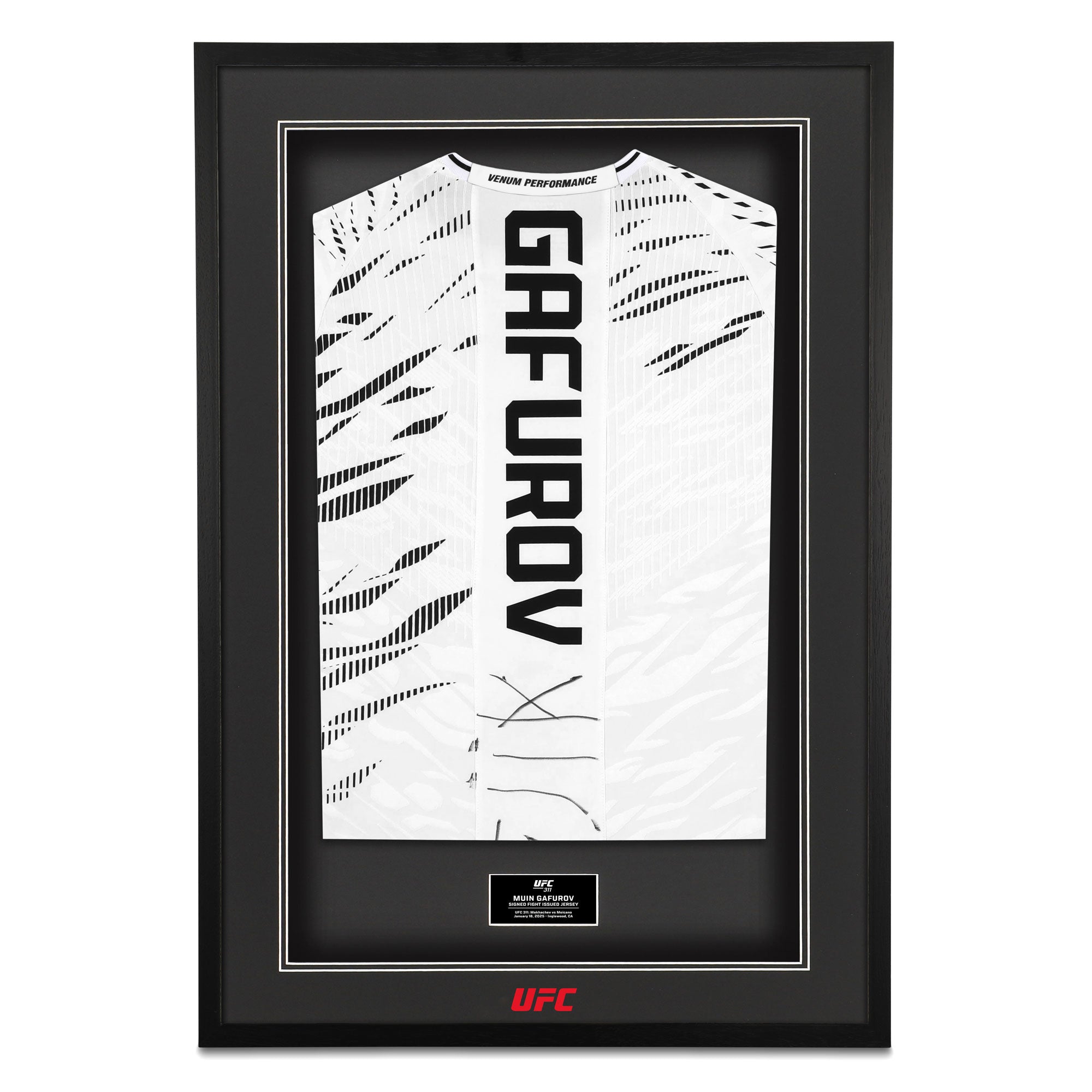 Muin Gafurov Signed 1-of-1 Fight Issued Jersey UFC 311: Makhachev vs Moicano