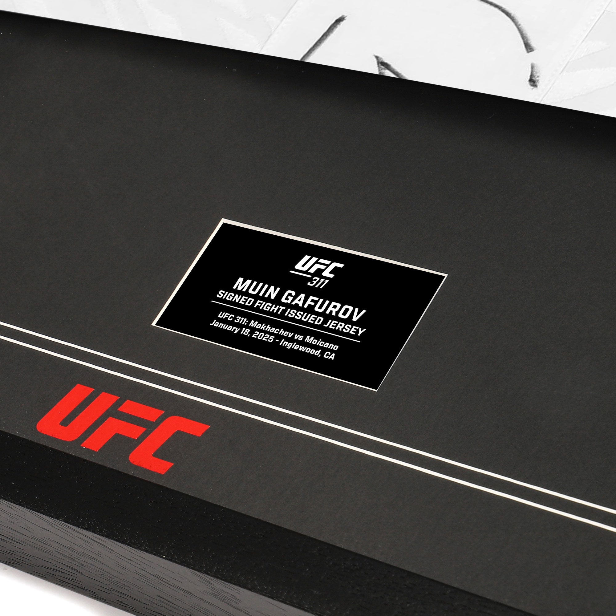 Muin Gafurov Signed 1-of-1 Fight Issued Jersey UFC 311: Makhachev vs Moicano