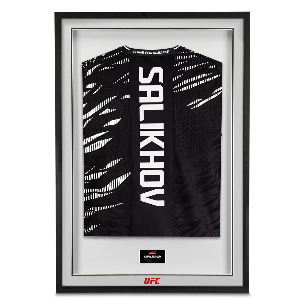 Muslim Salikhov Signed 1-of-1 Fight Worn Jersey UFC Fight Night: Whittaker vs De Ridder