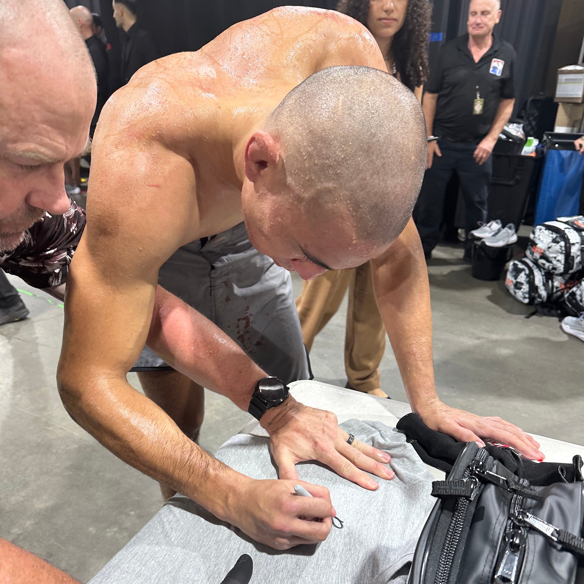 Dom Mar Fan Signed 1-of-1 Fight Issued T-Shirt UFC 325: Volkanovski vs Lopes 2